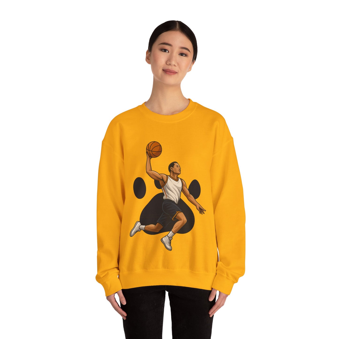 Basketball Vibes Crewneck Sweatshirt, Sports Gift, Athletic Fashion, Unisex Style, Casual Wear, Gift for Sport Lovers