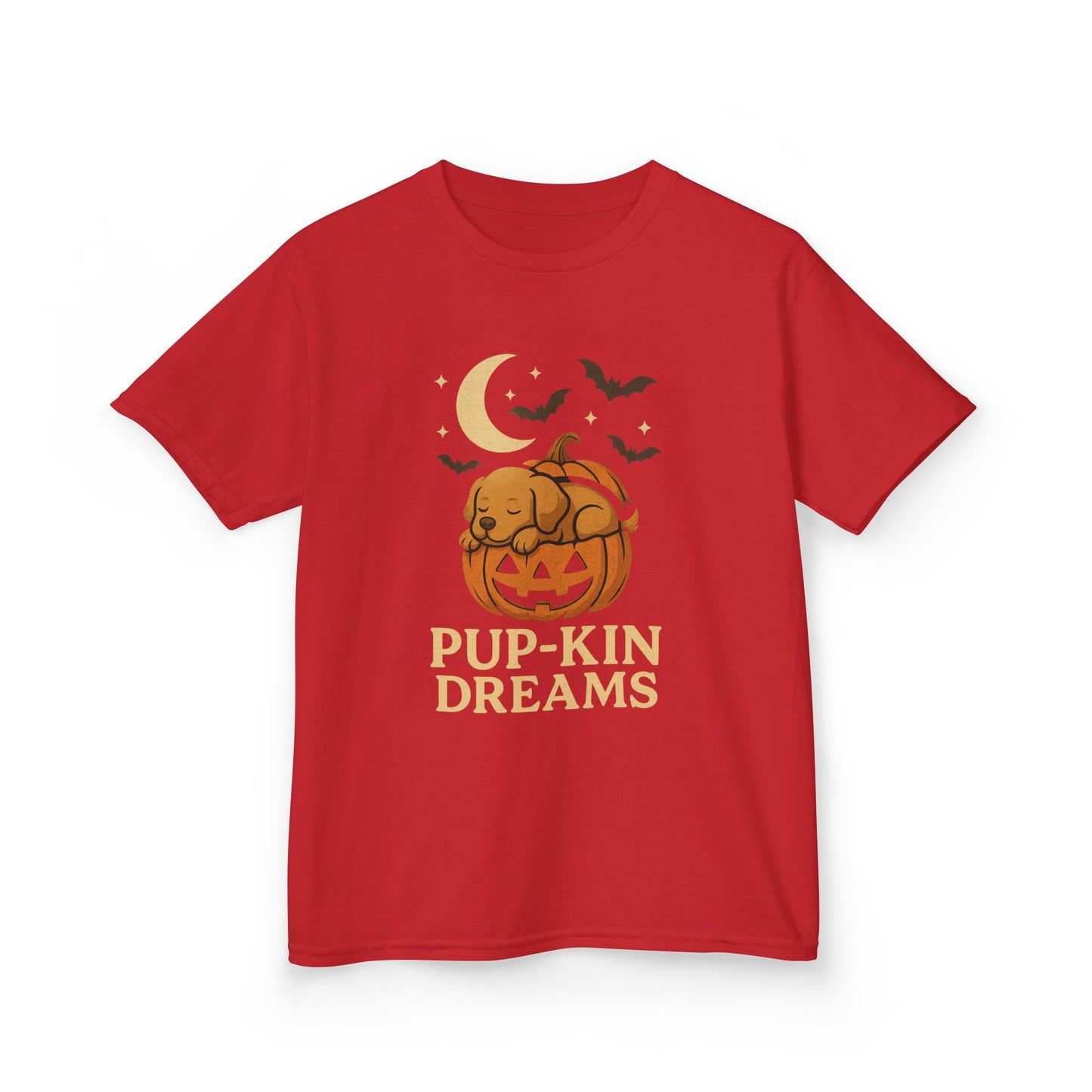 Kids Halloween Tee - Pup-kin Dreams, Cute Halloween Shirt, Kid's T-Shirt, Pumpkin Shirt, Halloween Costume, Fall Apparel