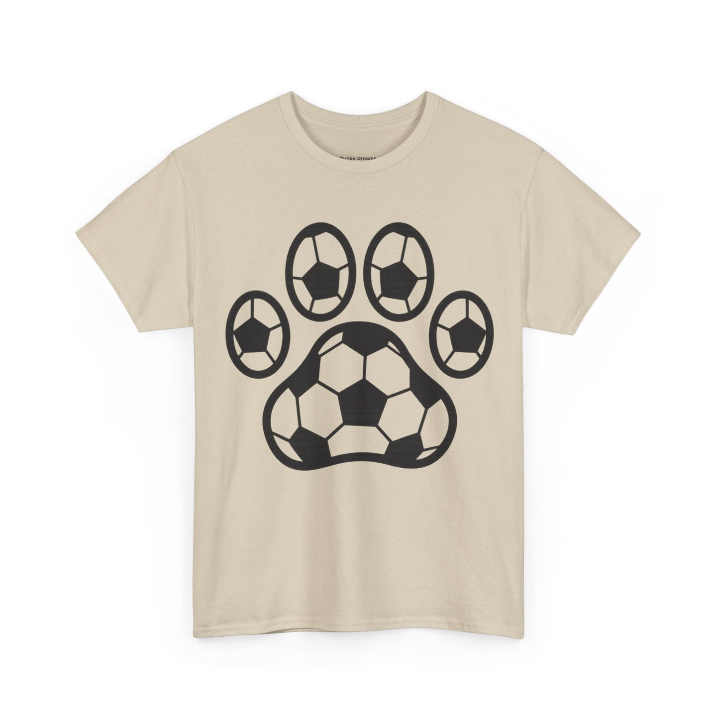Soccer Paw Print T-Shirt - Pet Lover Gift, Unisex Tee, Football Shirt, Animal Lover Apparel, Sports Fan Gift