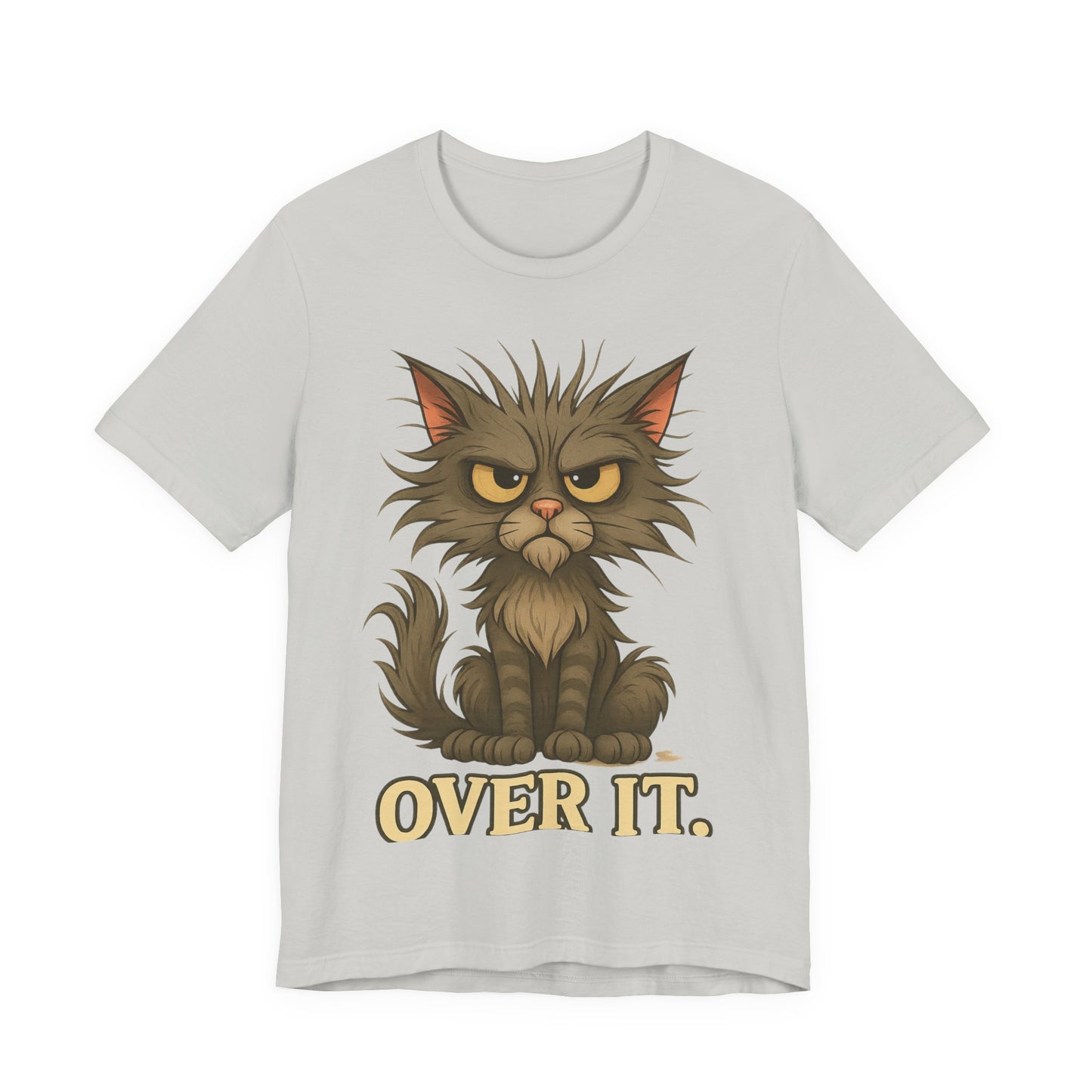 Over It Cat T-Shirt — Grumpy Kitty Graphic Tee