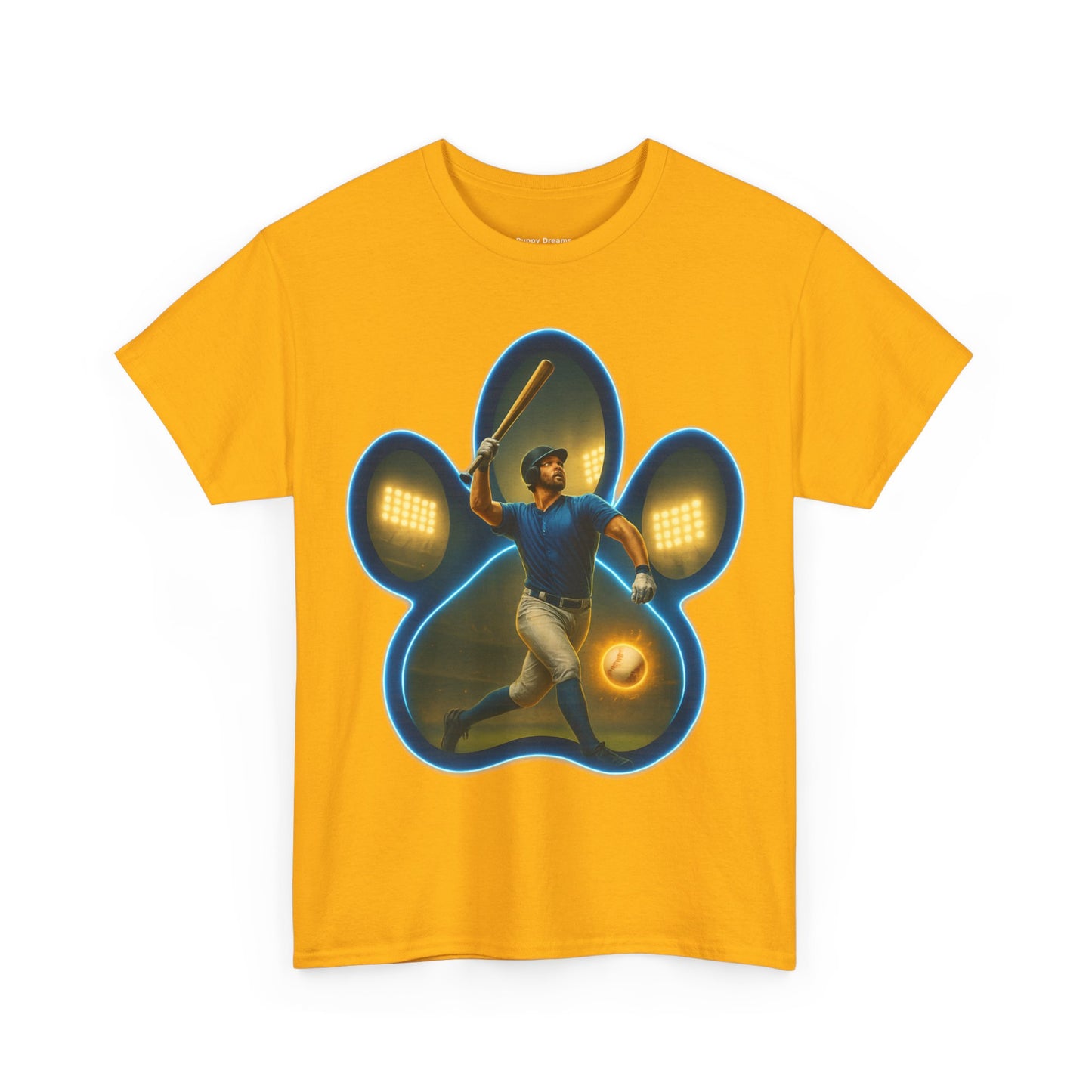 Paw Print Game Day Tee, Unisex Cotton Shirt, Sports Fan Apparel, Pet Lover Gift, Fun Casual Wear