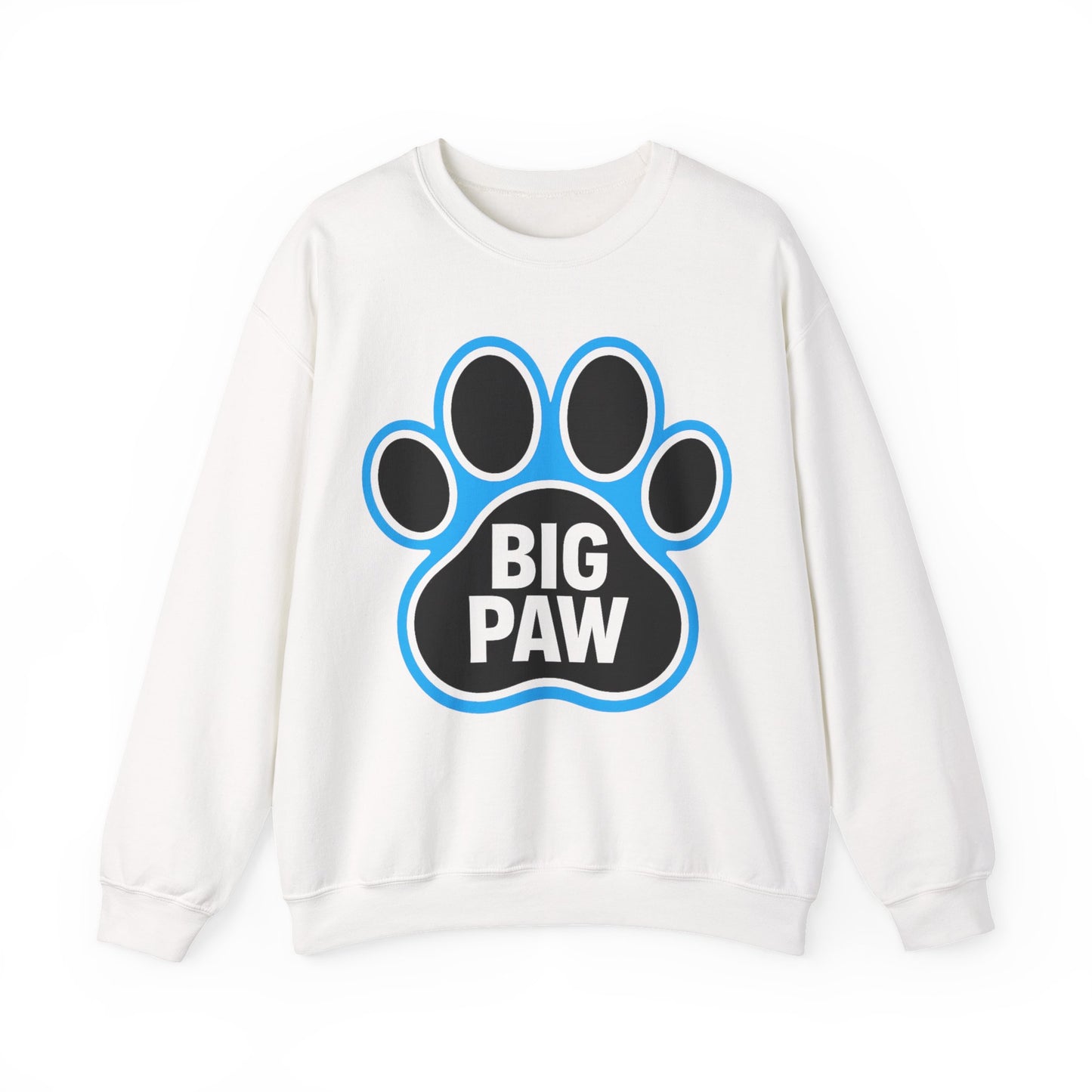 Paw Print Sweatshirt for Animal Lovers, Cozy Sweater, Pet Owner Gift, Big Paw Crewneck, Animal Rescue Fundraiser