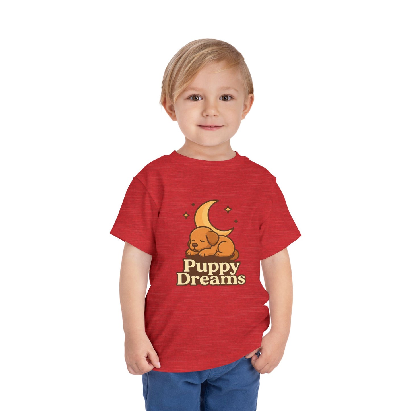 Puppy Dreams Toddler Tee, Cute Kids Shirt, Baby Gift, Animal Lovers T-Shirt, Toddler Summer Wear, Birthday Present