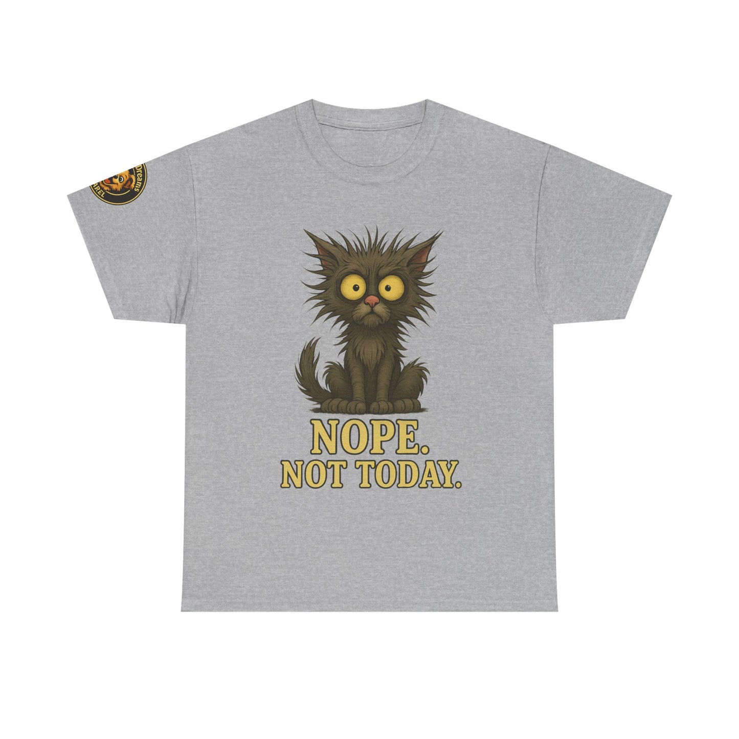 Cat 'Nope. Not Today.' T‑Shirt — Funny Grumpy Cat Graphic Tee