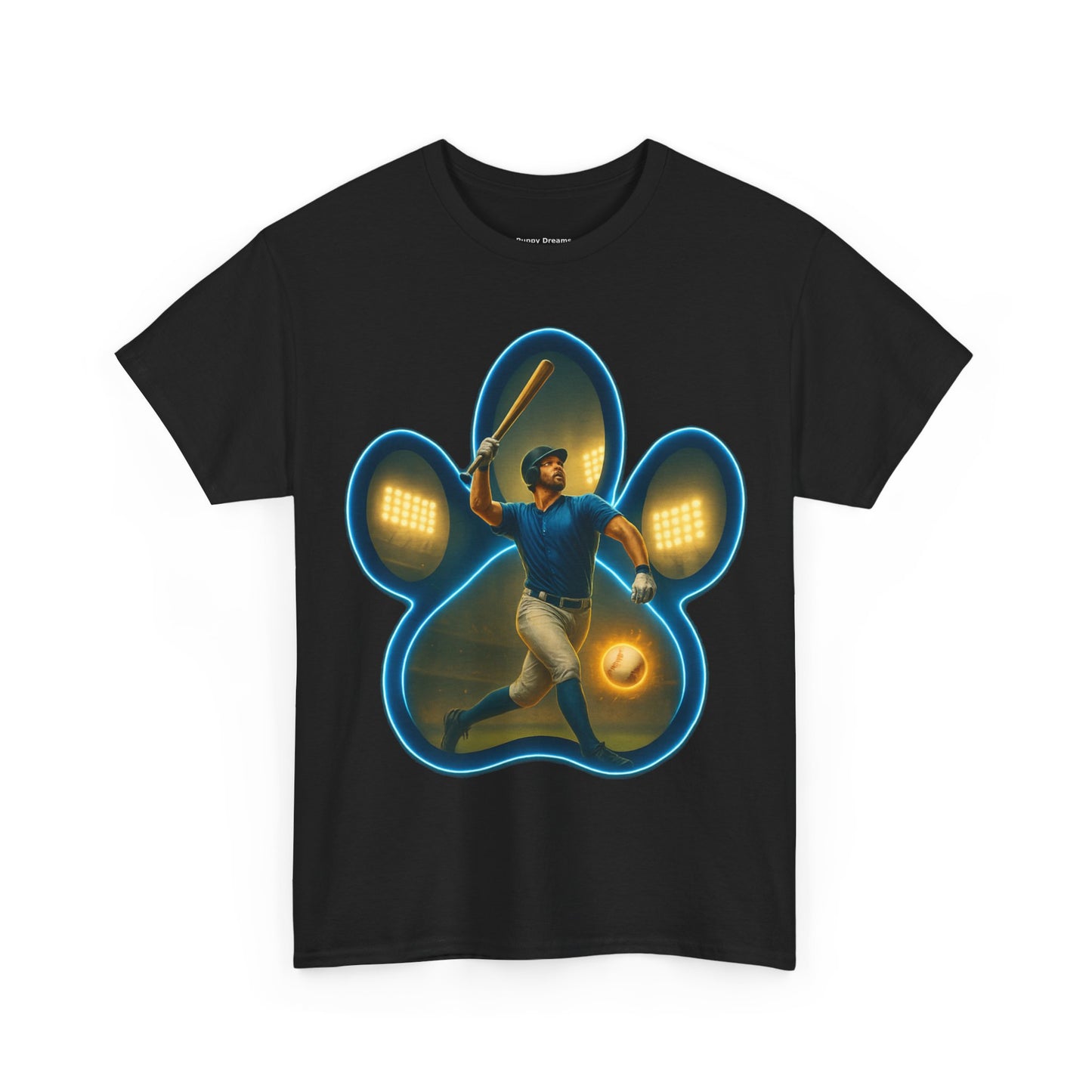 Paw Print Game Day Tee, Unisex Cotton Shirt, Sports Fan Apparel, Pet Lover Gift, Fun Casual Wear