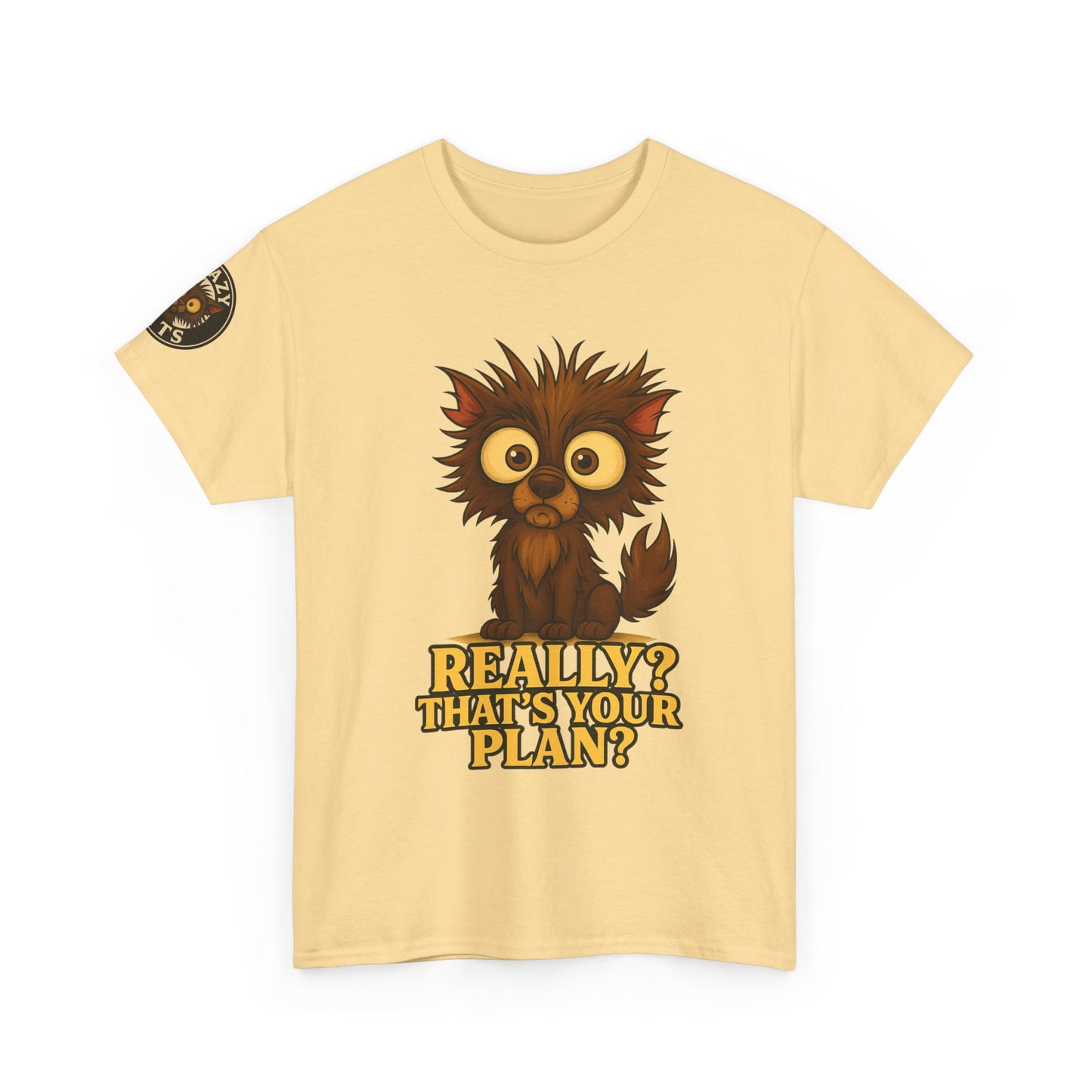 T-Shirt — Cute Owl Graphic “Really? That’s Your Plan?” Funny Animal Tee