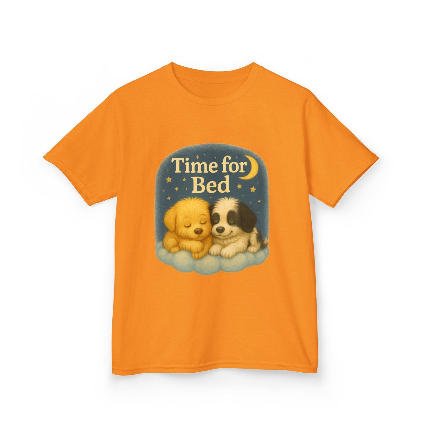 Cute Kids Bedtime Tee - Time for Bed Pajama Top, Children’s Sleepwear, Dog Lovers Gift, Cozy Bedtime Shirt, Fun Animal T-Shirt