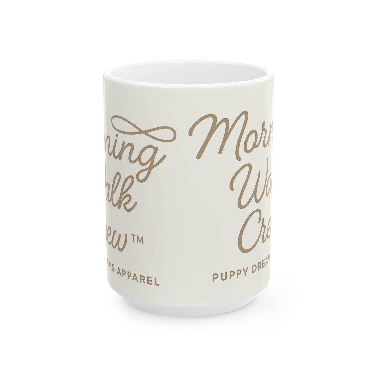 Cozy Coffee Ceramic Mug for Dog Lovers, Morning Walk Crew Mug, Gift for Pet Owners, Puppy Lover's Drinkware, Cute Animal Mug, Dog [...]