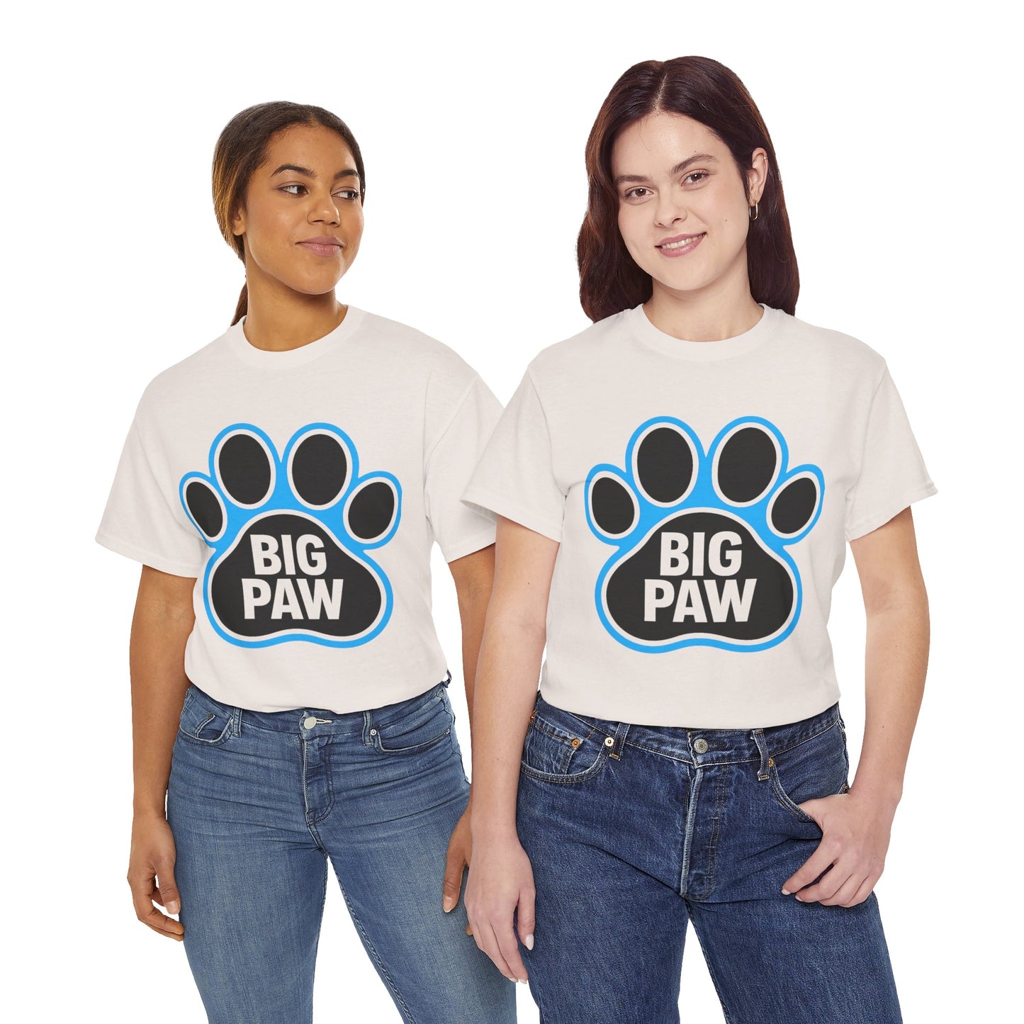 Big Paw Animal Lover Tee, Pet Owner Gift, Unisex Cotton Shirt for Dog Lovers, Cute Paw Print Tee, Casual Everyday Wear