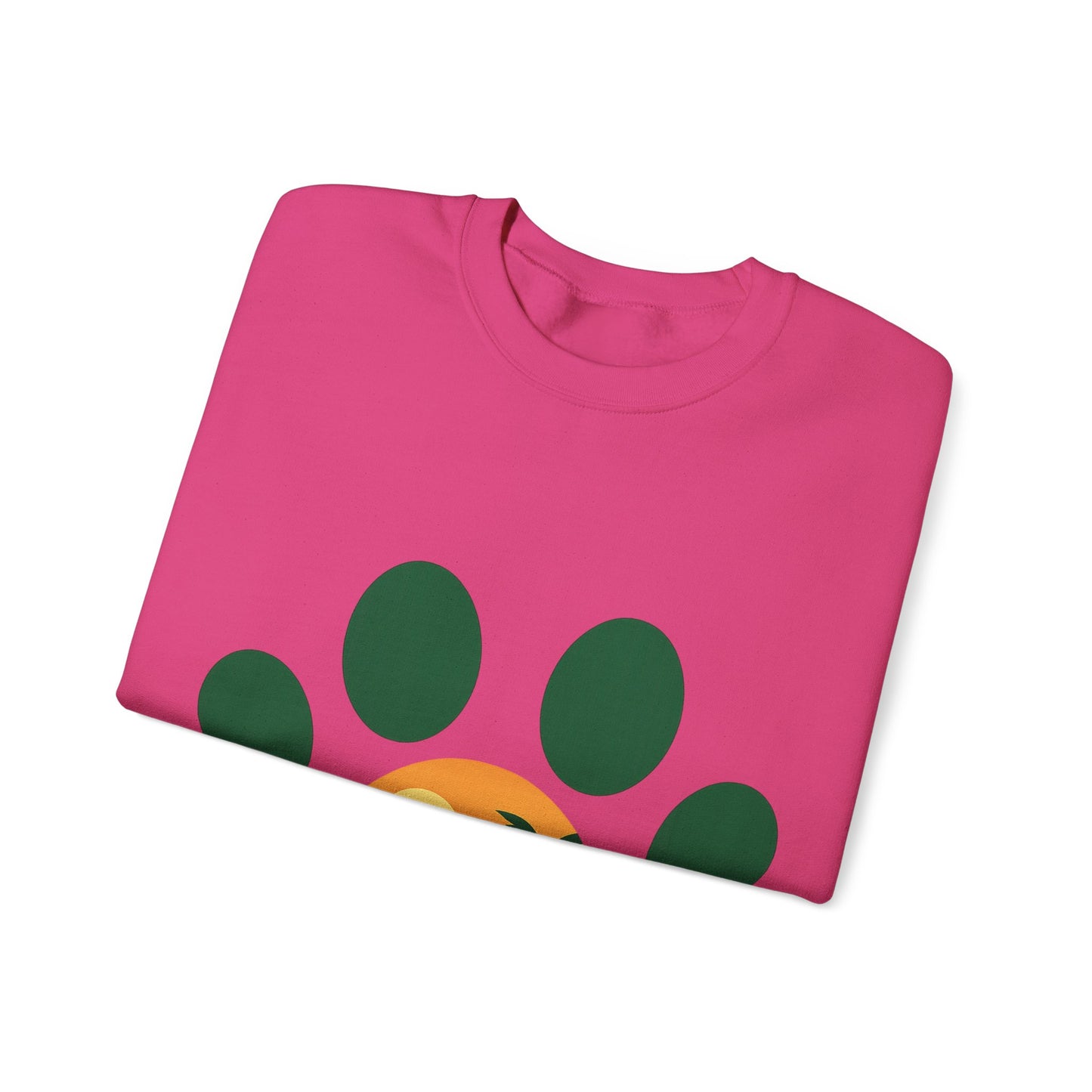 Beach Sunset Paw Print Sweatshirt, Cozy Animal Lover Crewneck, Gift for Pet Owners, Perfect for Casual Outings, Nature-Inspired Apparel