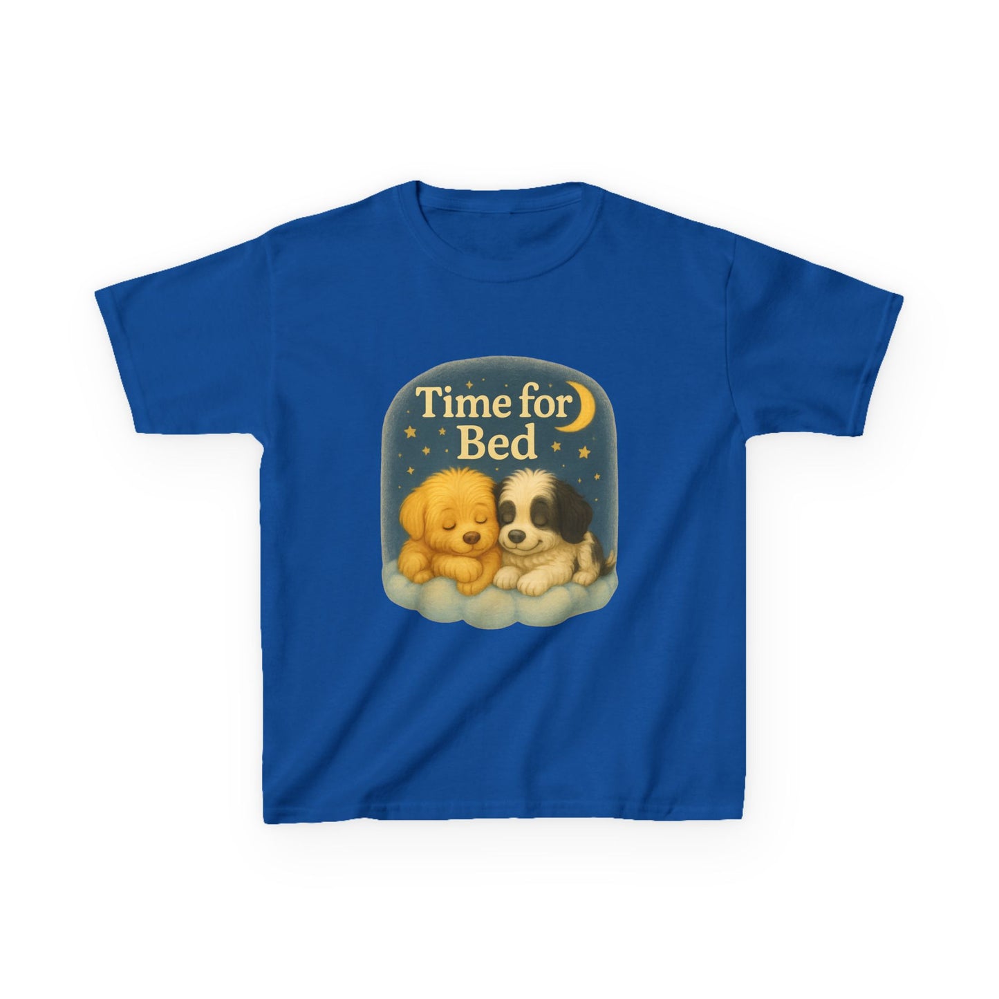 Cute Kids Bedtime Tee - Time for Bed Pajama Top, Children’s Sleepwear, Dog Lovers Gift, Cozy Bedtime Shirt, Fun Animal T-Shirt