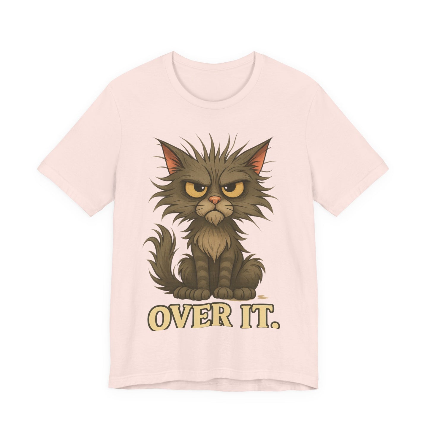 Over It Cat T-Shirt — Grumpy Kitty Graphic Tee