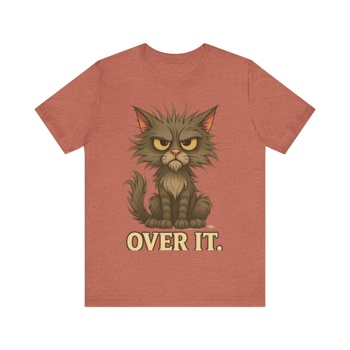 Over It Cat T-Shirt — Grumpy Kitty Graphic Tee