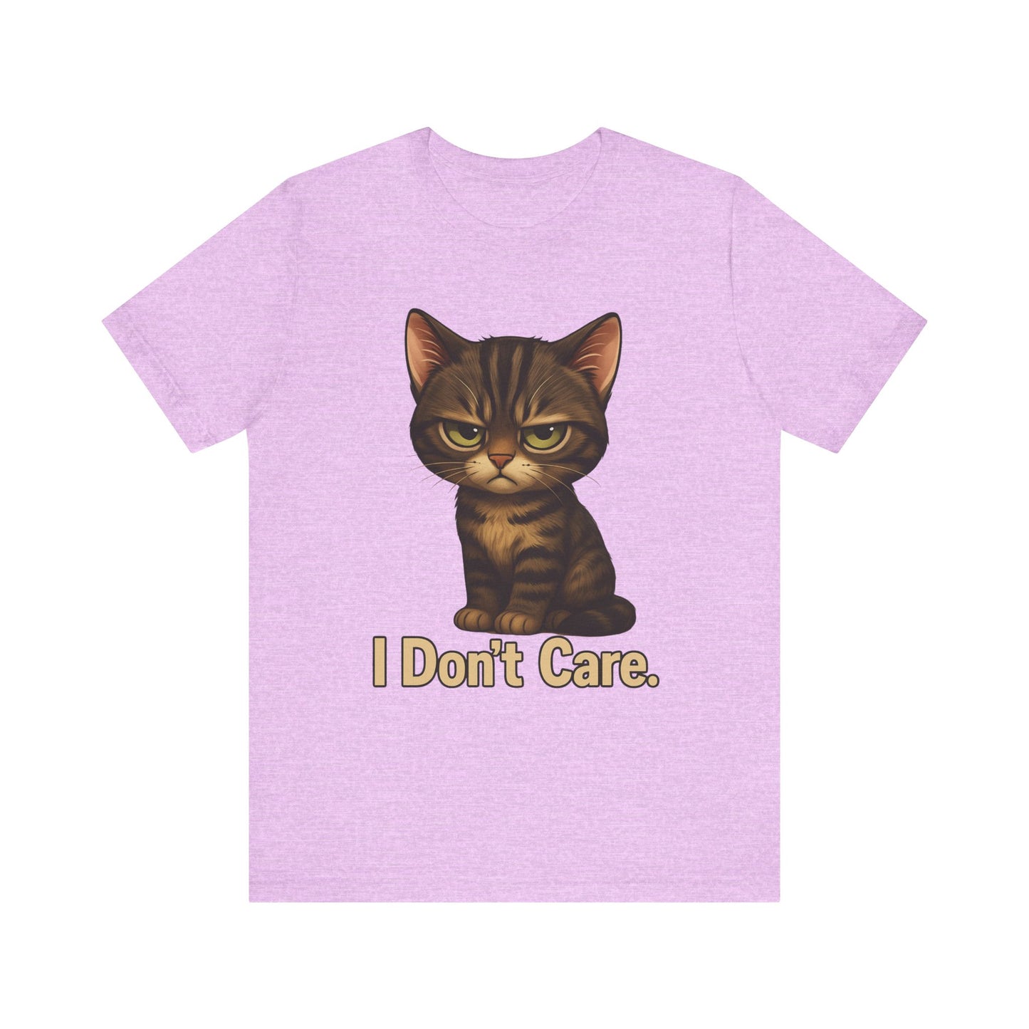 I Don’t Care Cat Tee — Cute Grumpy Cat Graphic T-Shirt