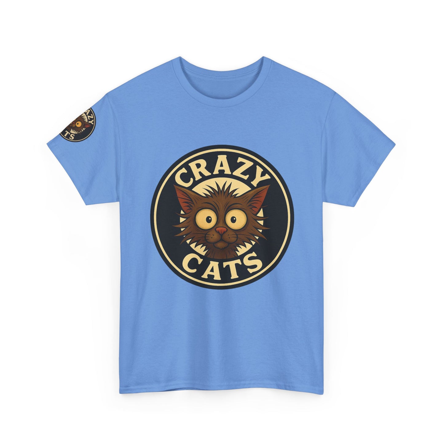 Crazy Cats T-Shirt — Vintage Cartoon Cat Graphic Tee for Cat Lovers