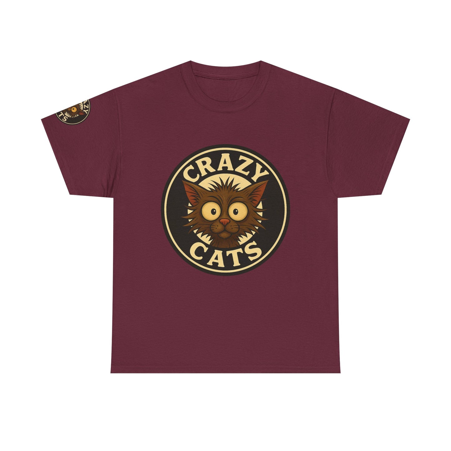 Crazy Cats T-Shirt — Vintage Cartoon Cat Graphic Tee for Cat Lovers