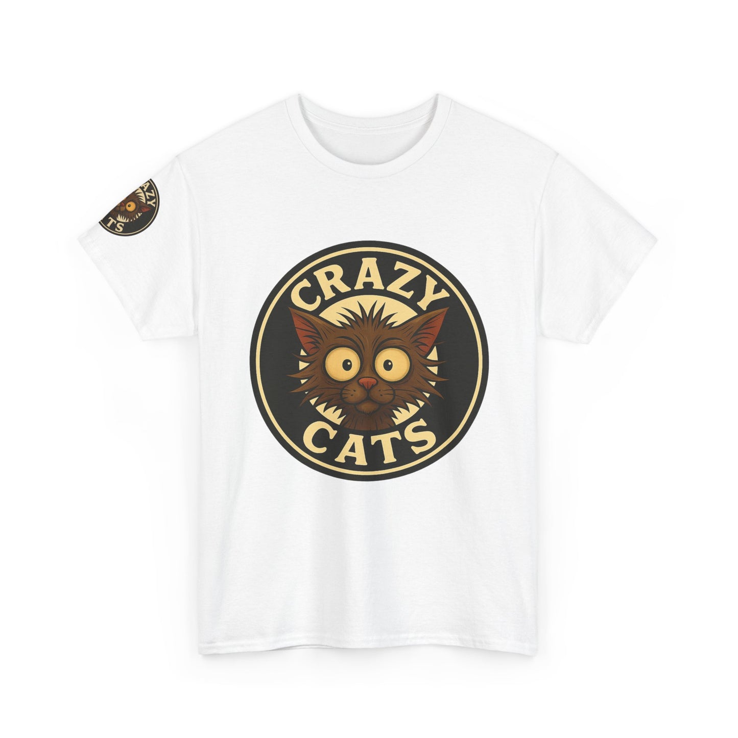 Crazy Cats T-Shirt — Vintage Cartoon Cat Graphic Tee for Cat Lovers