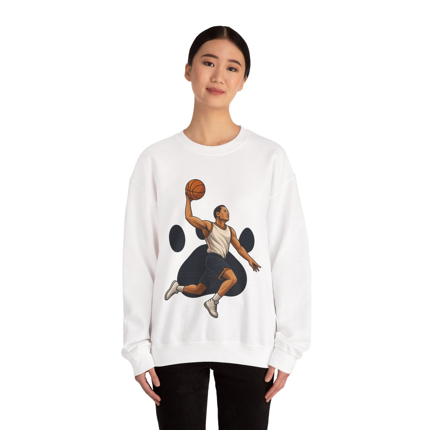 Basketball Vibes Crewneck Sweatshirt, Sports Gift, Athletic Fashion, Unisex Style, Casual Wear, Gift for Sport Lovers