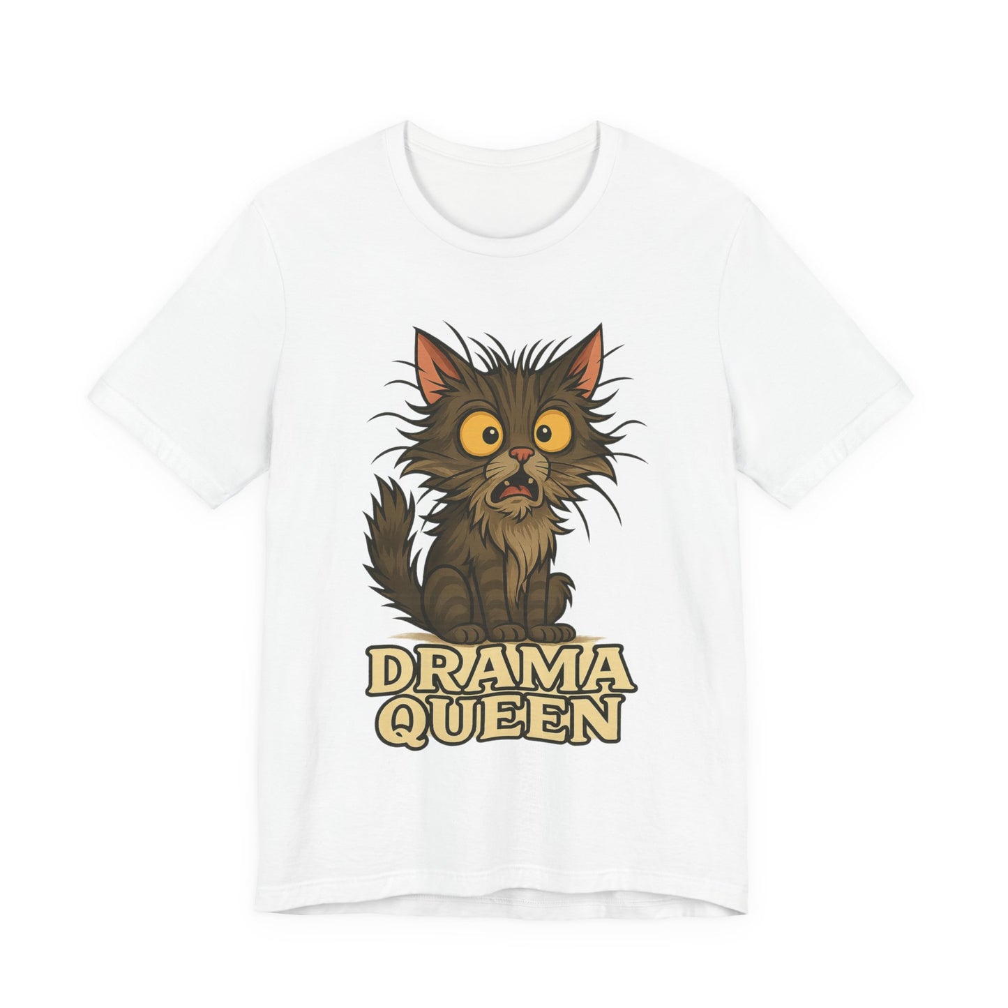 Drama Queen Cat T-Shirt — Crazy Cats Vintage Graphic Tee