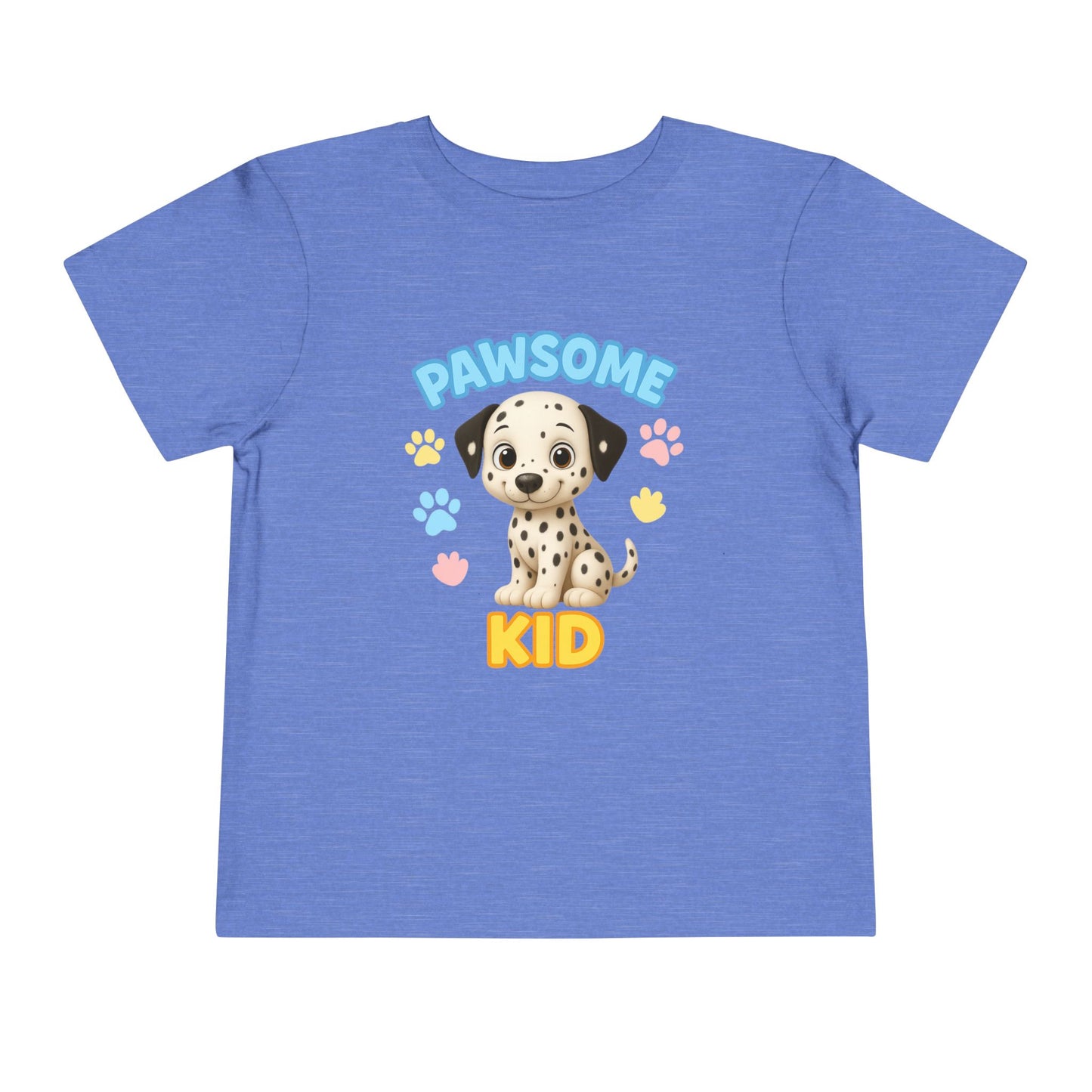 Pawsome Kid Toddler Tee, Cute Dog Tee for Toddlers, Kids' Short Sleeve Shirt, Birthday Gift, Animal Lovers, Pet Themed Apparel