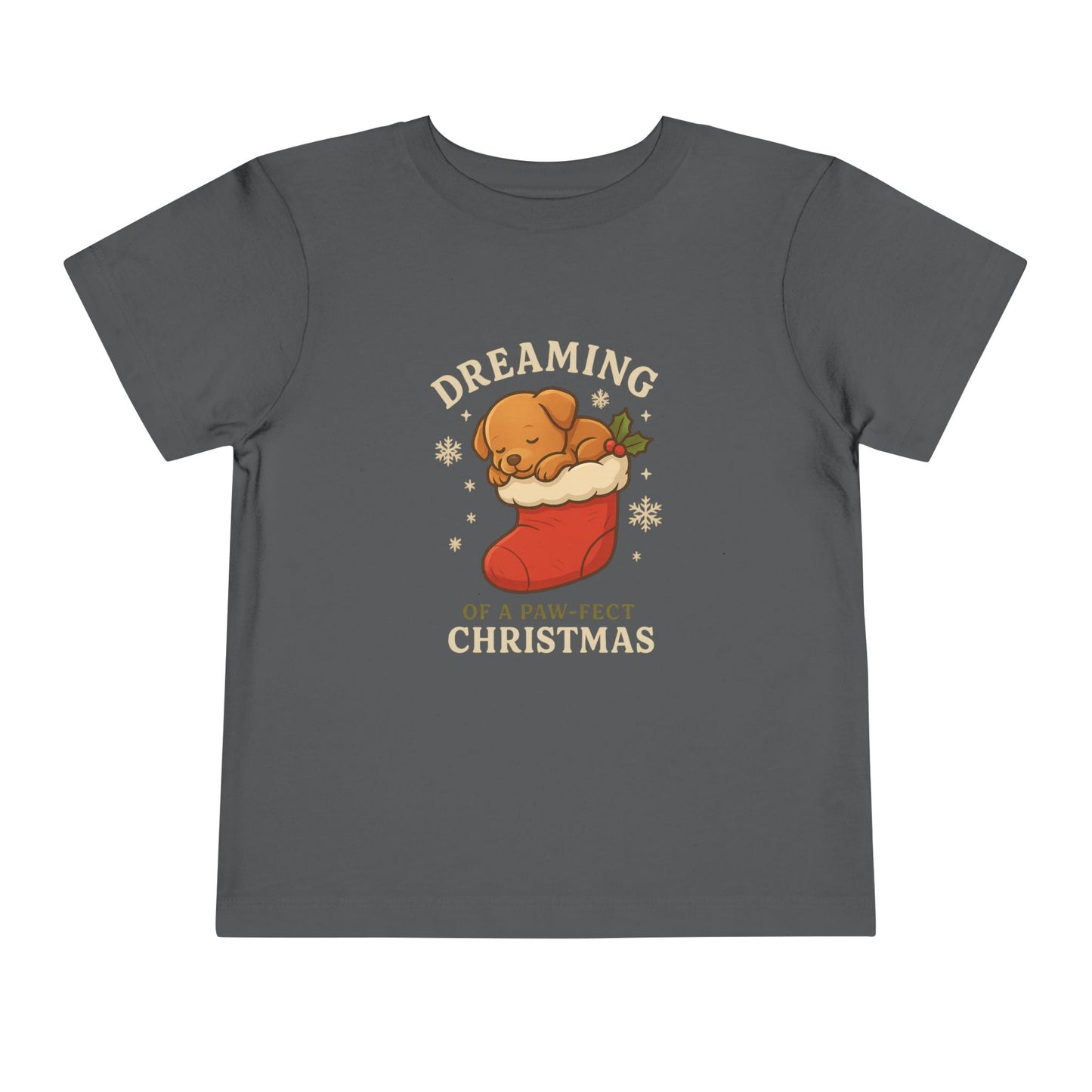 Dreaming of a Paw-Fect Christmas Toddler Tee | Adorable Short Sleeve Shirt for Holidays, Christmas Gift, Baby Shower, Cute Outfit, [...]