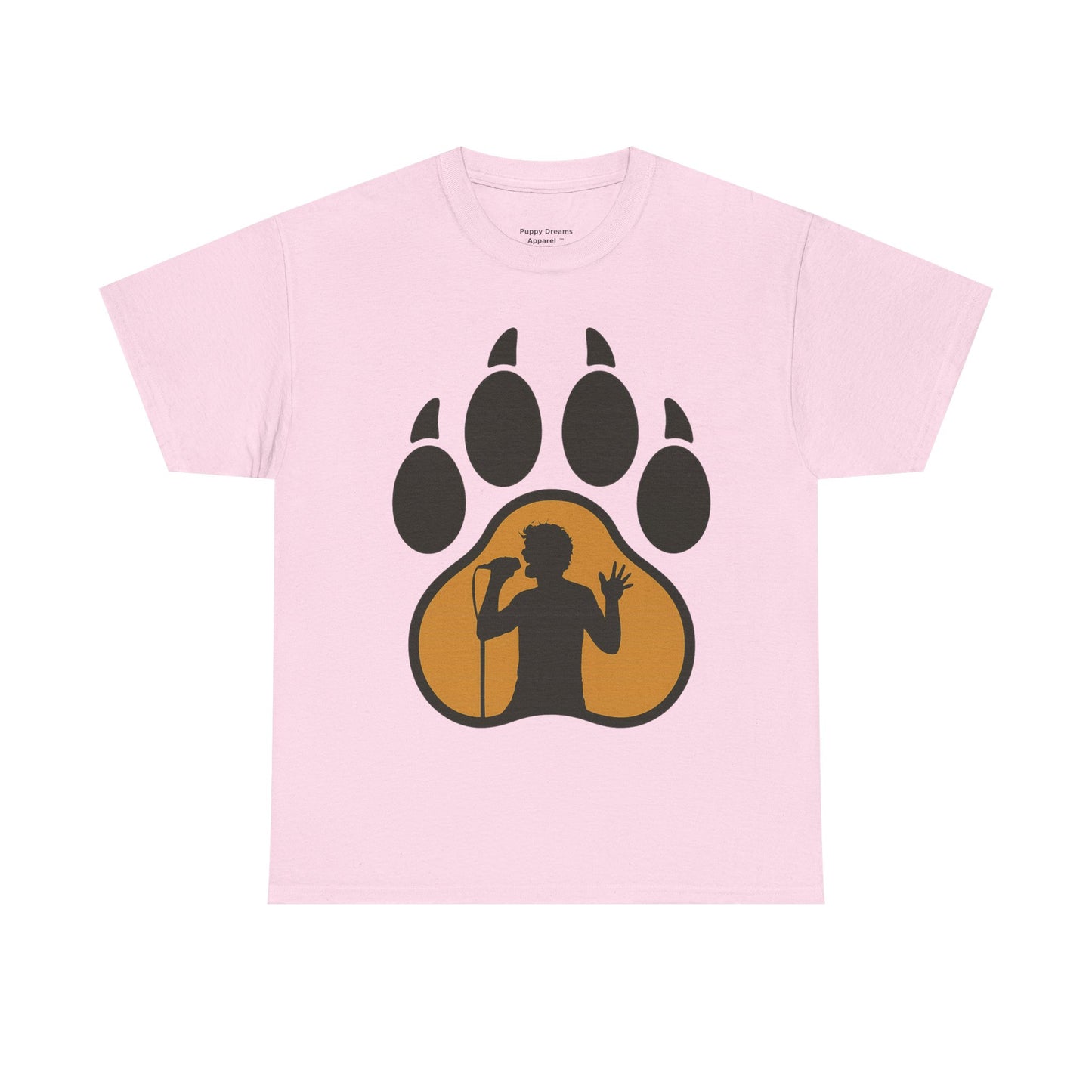 Rockin' Paw Print Tee - Unisex Cotton Shirt for Animal Lovers, Music Fans, Gifts, Concerts, Hipster Style