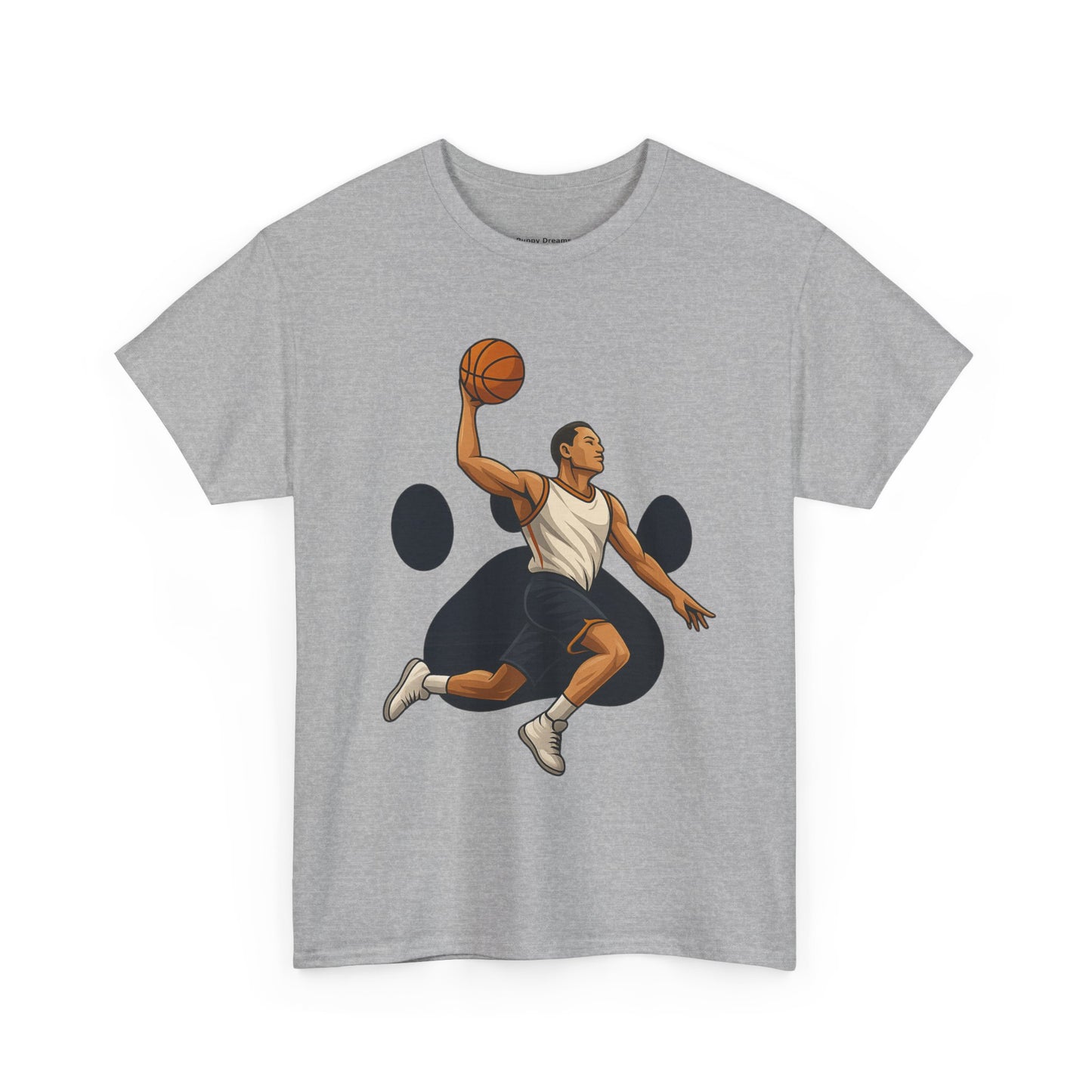 Basketball Dunk Unisex Heavy Cotton Tee | Sports Fan Shirt, Gift for Athletes, Sportswear, Streetwear, Casual Tee