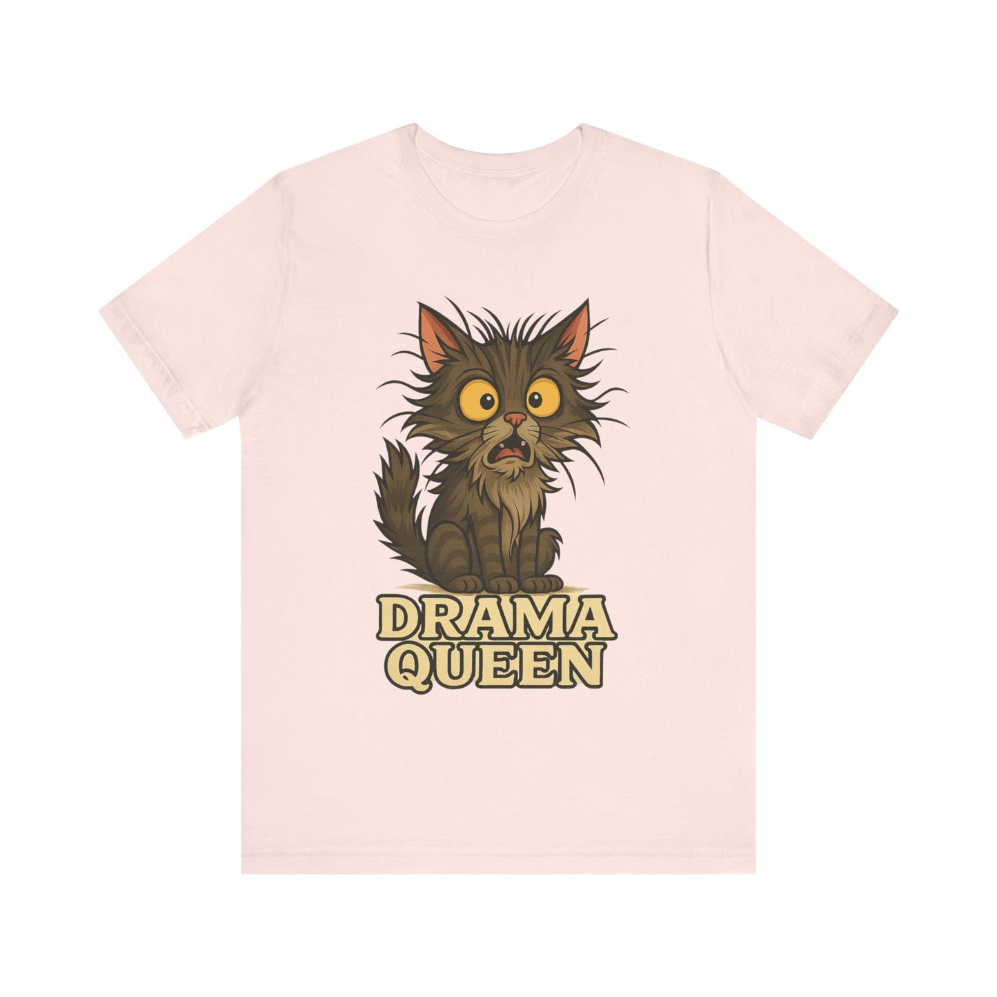 Drama Queen Cat T-Shirt — Crazy Cats Vintage Graphic Tee