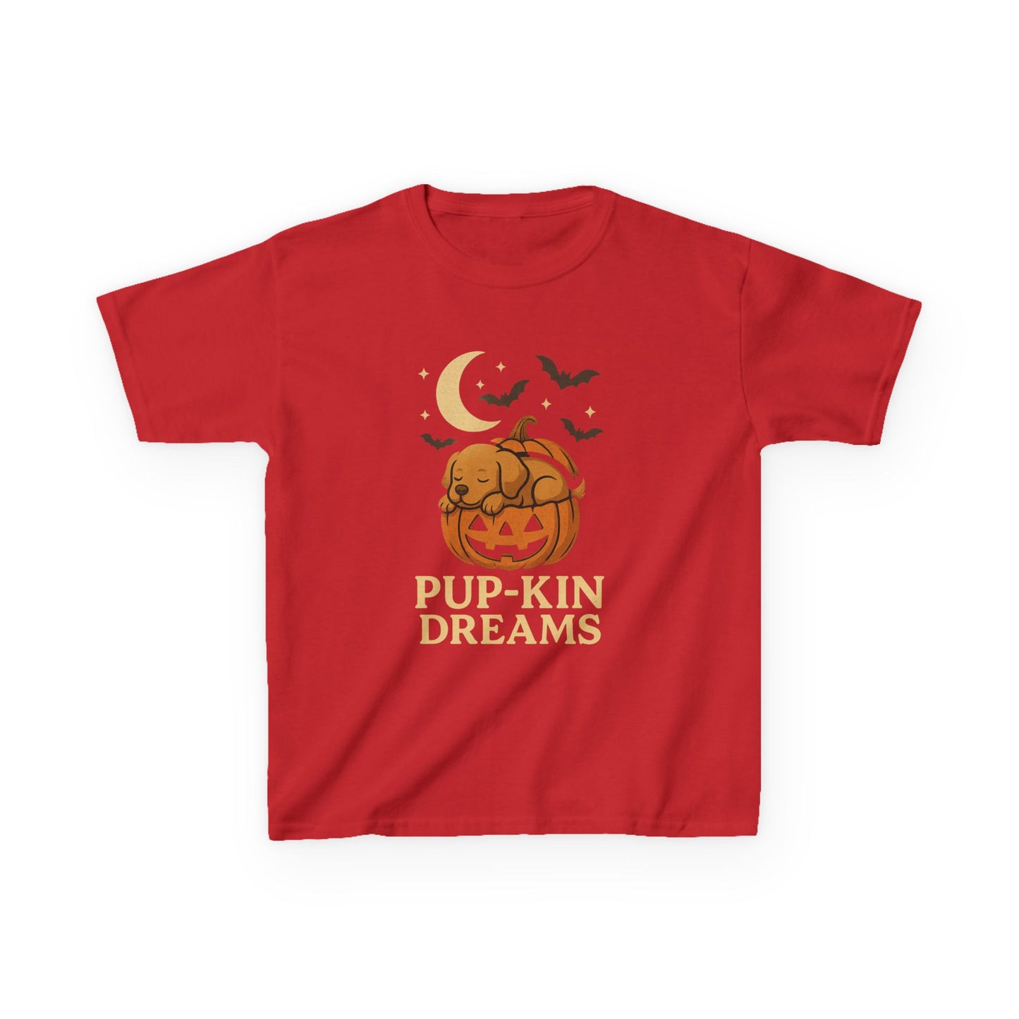 Kids Halloween Tee - Pup-kin Dreams, Cute Halloween Shirt, Kid's T-Shirt, Pumpkin Shirt, Halloween Costume, Fall Apparel