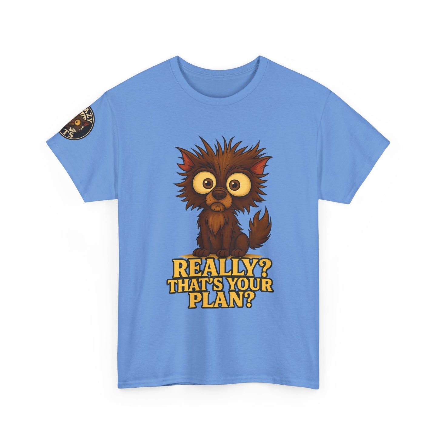 T-Shirt — Cute Owl Graphic “Really? That’s Your Plan?” Funny Animal Tee