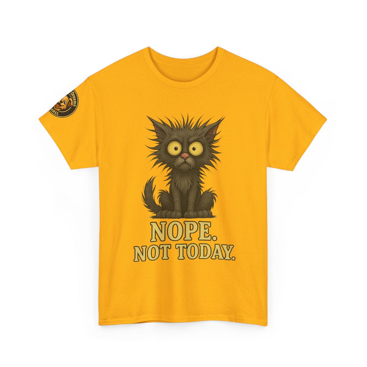 Cat 'Nope. Not Today.' T‑Shirt — Funny Grumpy Cat Graphic Tee