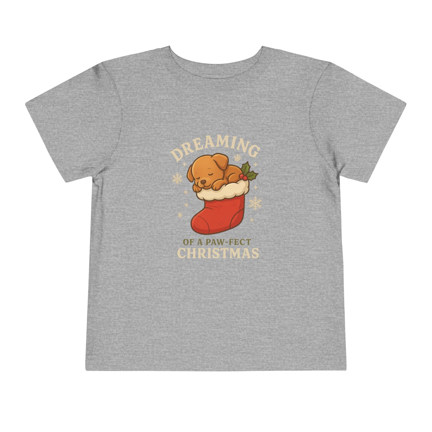 Dreaming of a Paw-Fect Christmas Toddler Tee | Adorable Short Sleeve Shirt for Holidays, Christmas Gift, Baby Shower, Cute Outfit, [...]