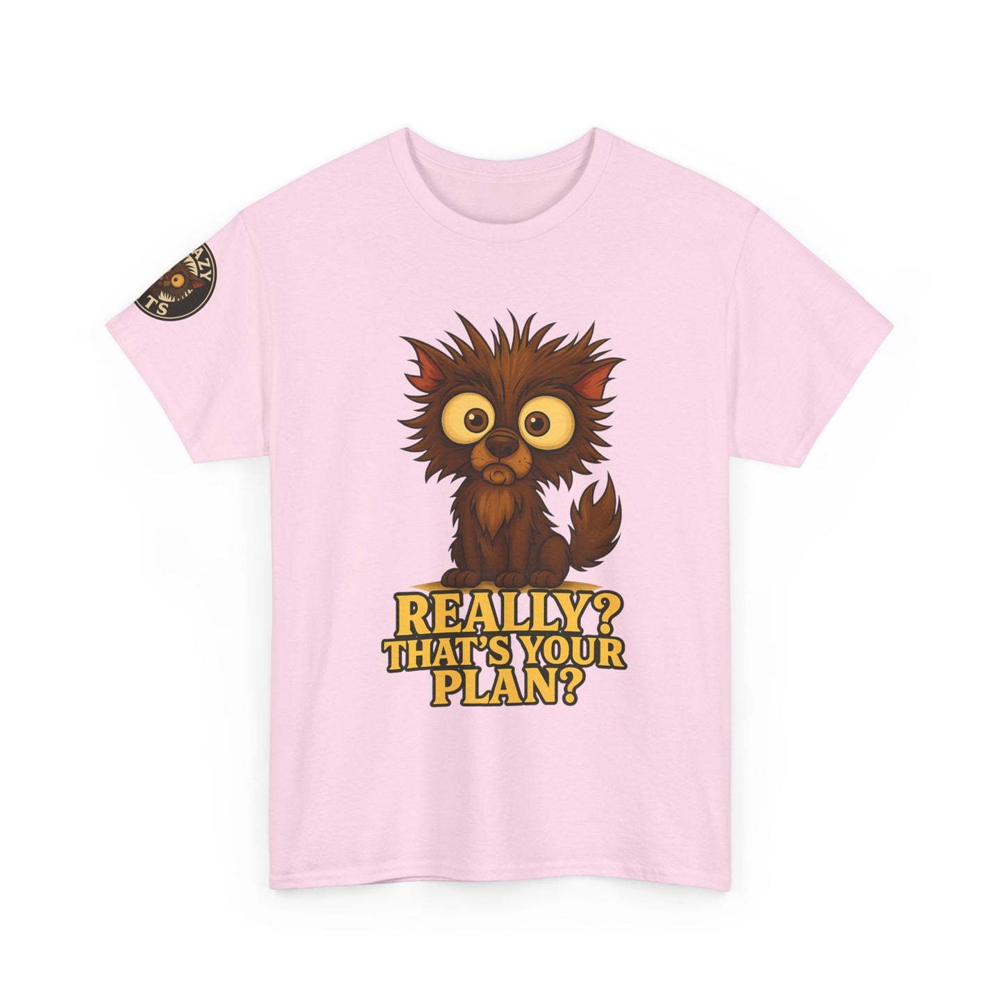 T-Shirt — Cute Owl Graphic “Really? That’s Your Plan?” Funny Animal Tee
