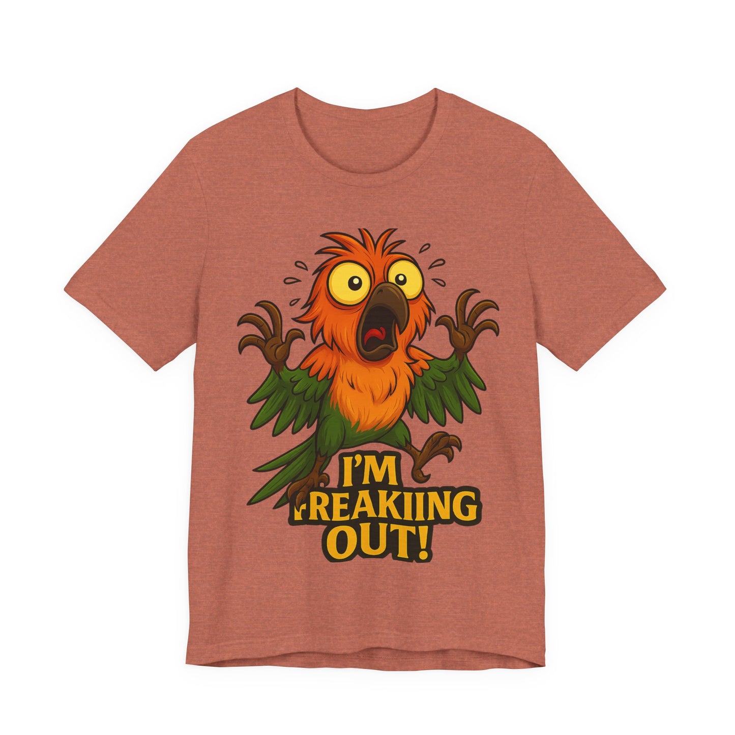 Funny "I'm Freaking Out" Parrot T-Shirt