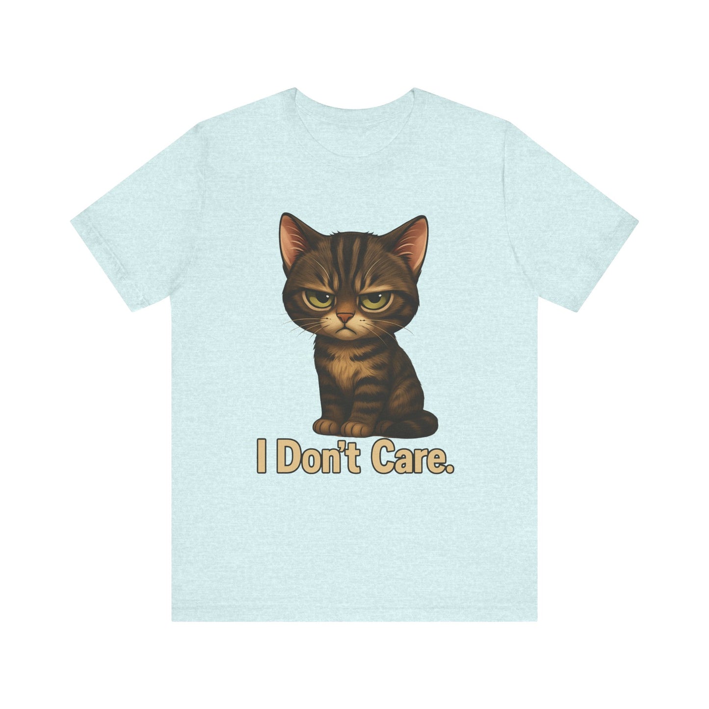 I Don’t Care Cat Tee — Cute Grumpy Cat Graphic T-Shirt