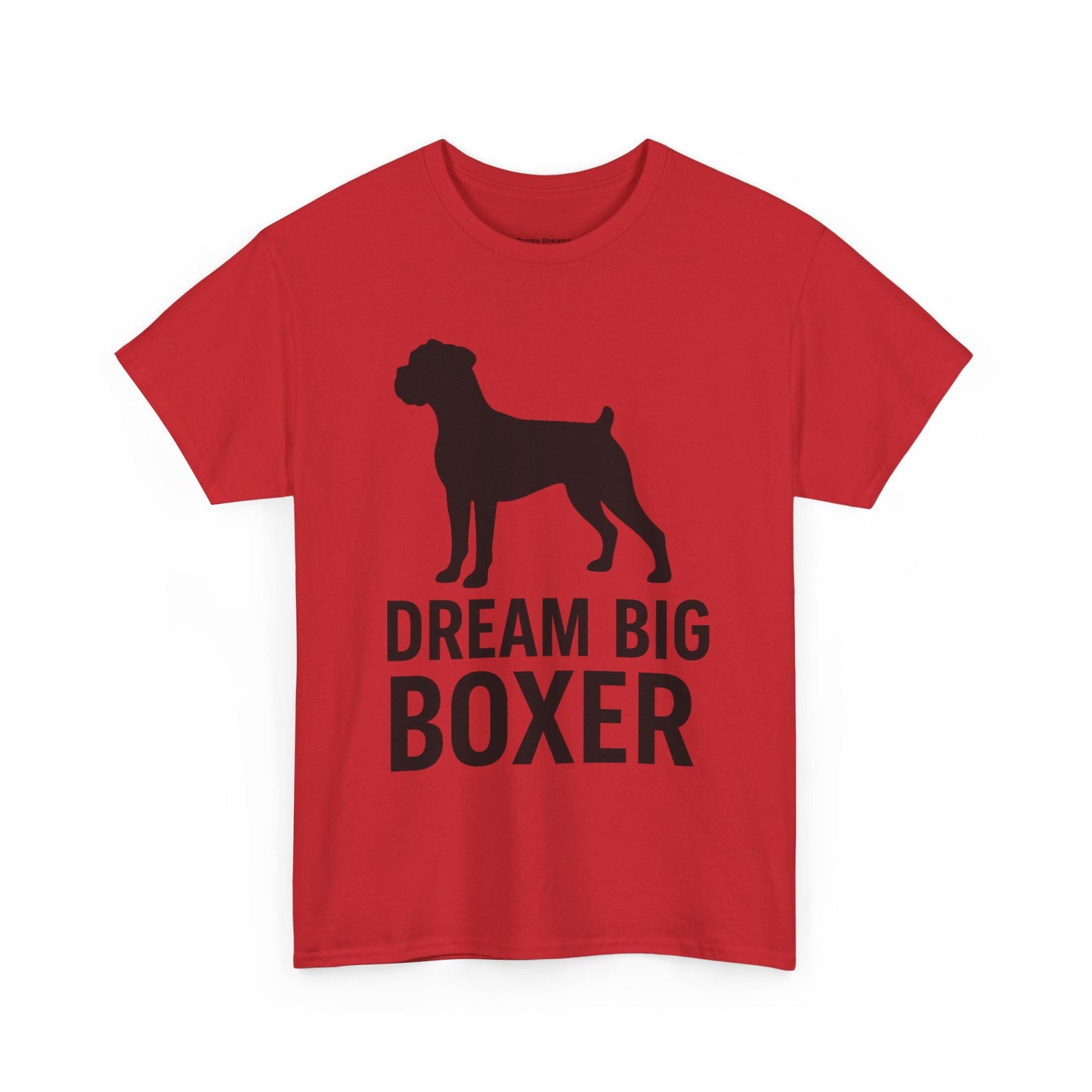 Dream Big Boxer Tee - Unisex Heavy Cotton Shirt for Dog Lovers, Gift for Boxer Owners, Pet Lovers Tee, Casual Dog Breed T-Shirt