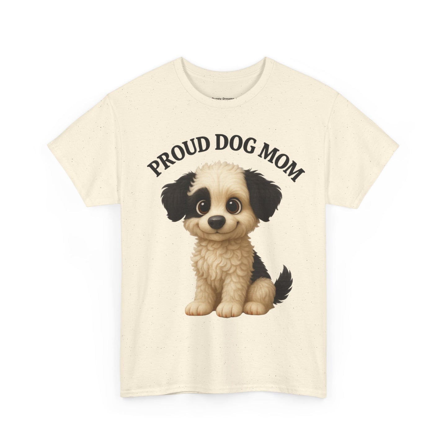 Proud Dog Mom Tee, Unisex Cotton Shirt for Dog Lovers, Pet Owner Gift, Casual Wear, Animal Lover Apparel