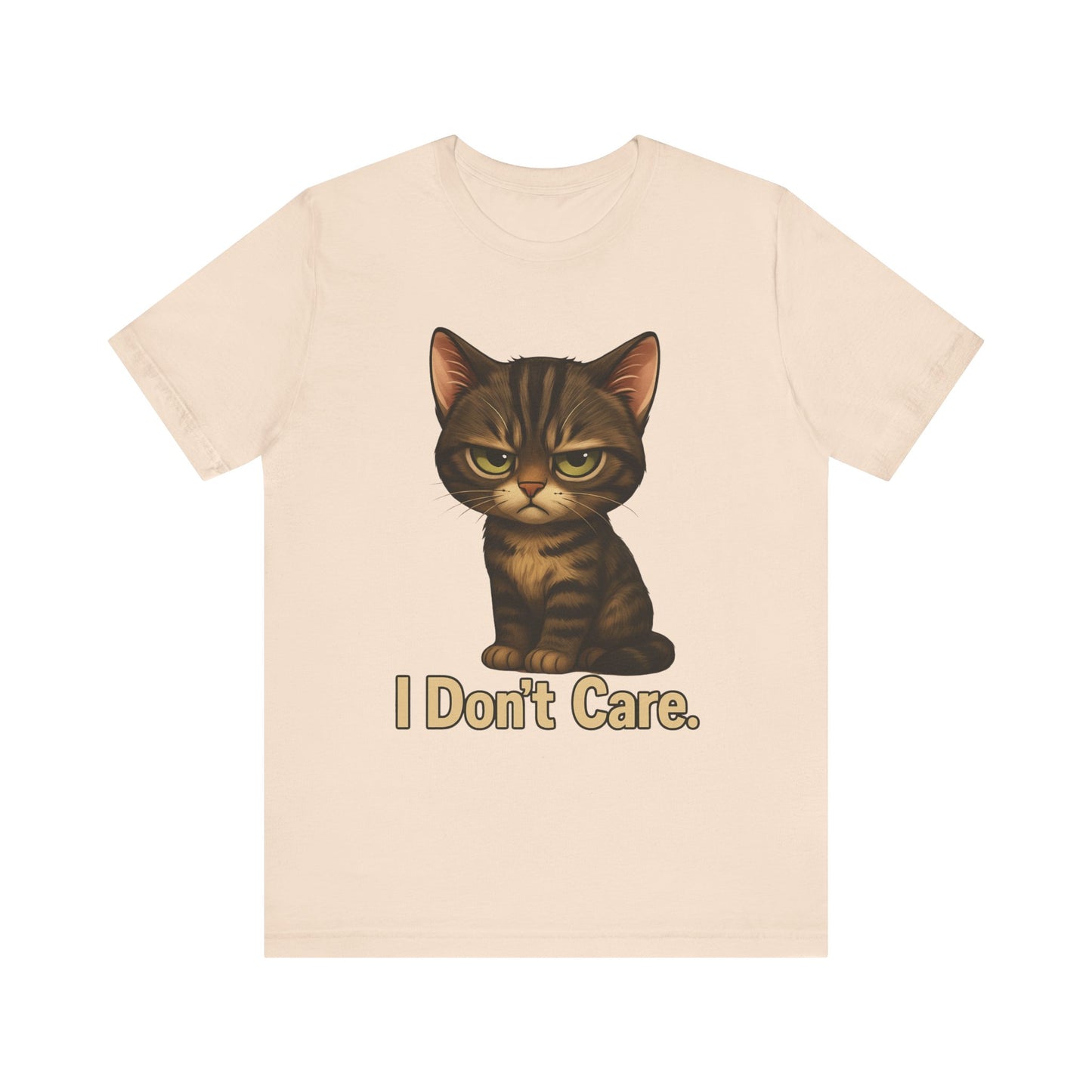 I Don’t Care Cat Tee — Cute Grumpy Cat Graphic T-Shirt