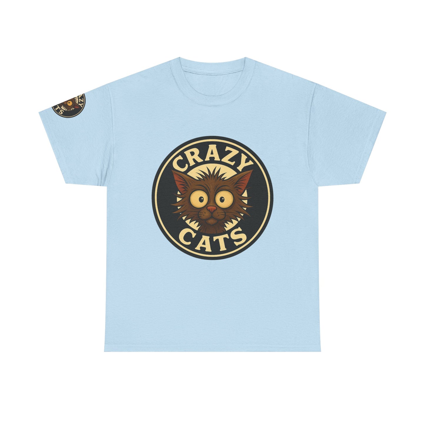 Crazy Cats T-Shirt — Vintage Cartoon Cat Graphic Tee for Cat Lovers