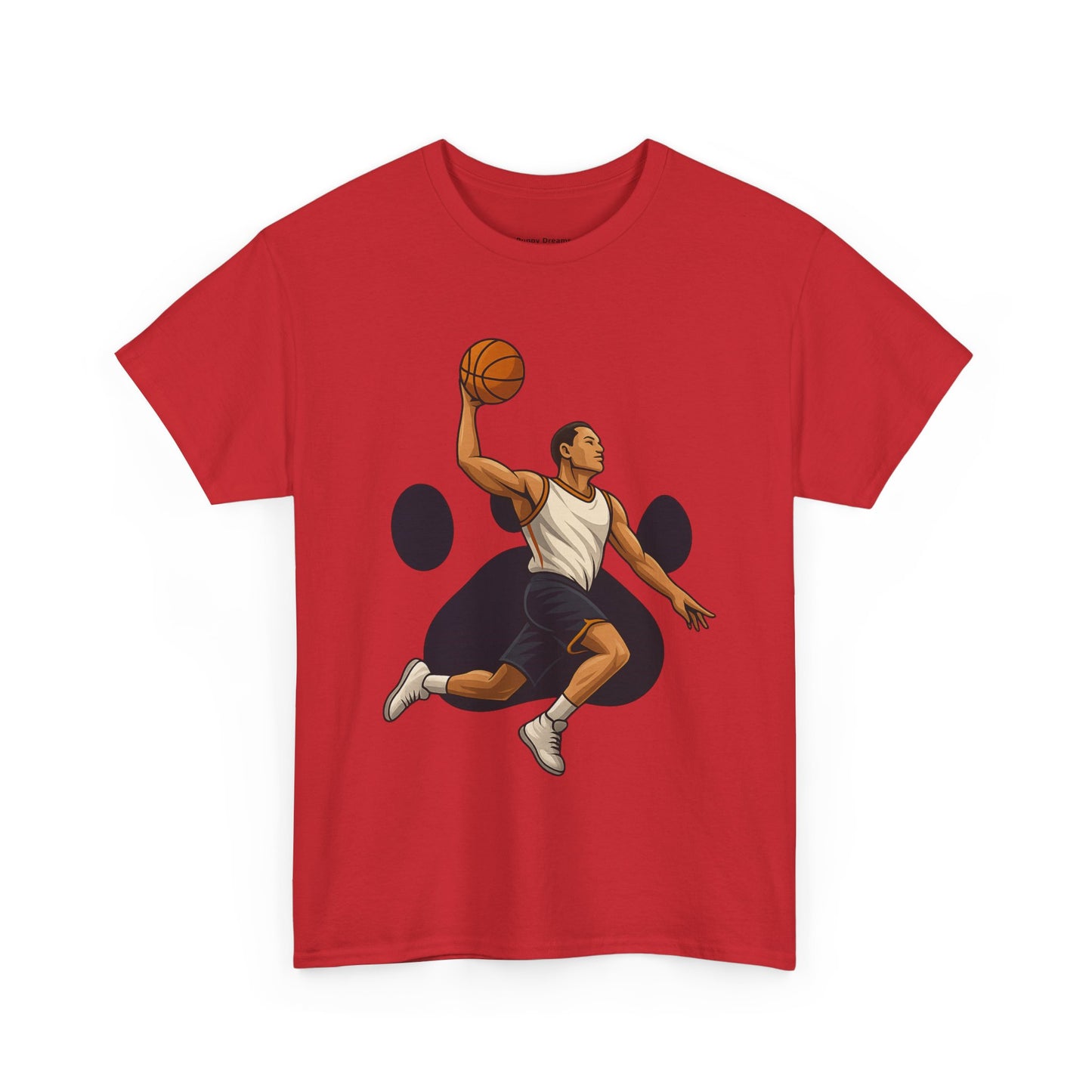 Basketball Dunk Unisex Heavy Cotton Tee | Sports Fan Shirt, Gift for Athletes, Sportswear, Streetwear, Casual Tee
