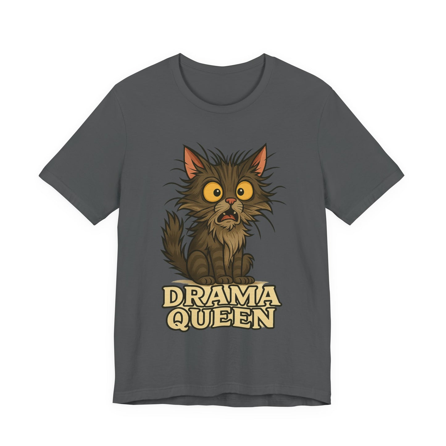 Drama Queen Cat T-Shirt — Crazy Cats Vintage Graphic Tee