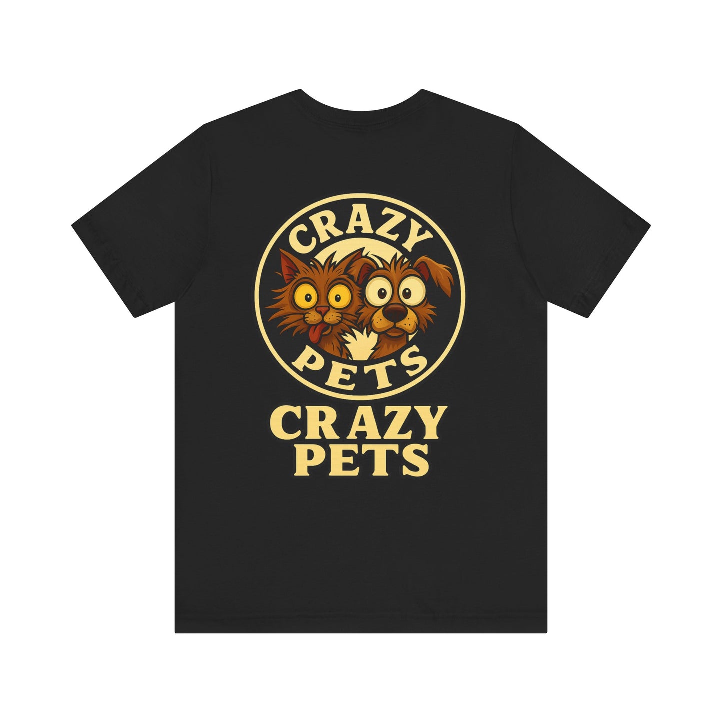 Running on Vibes and Poor Decisions Tee — Funny Coffee Dog Graphic T-Shirt