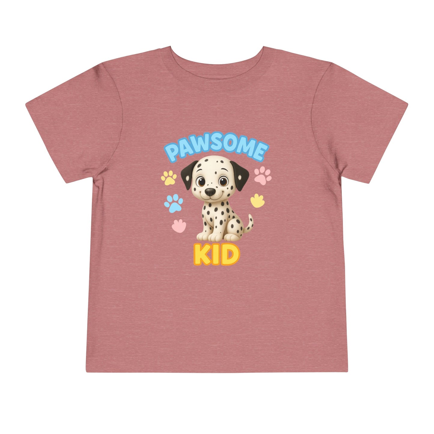 Pawsome Kid Toddler Tee, Cute Dog Tee for Toddlers, Kids' Short Sleeve Shirt, Birthday Gift, Animal Lovers, Pet Themed Apparel