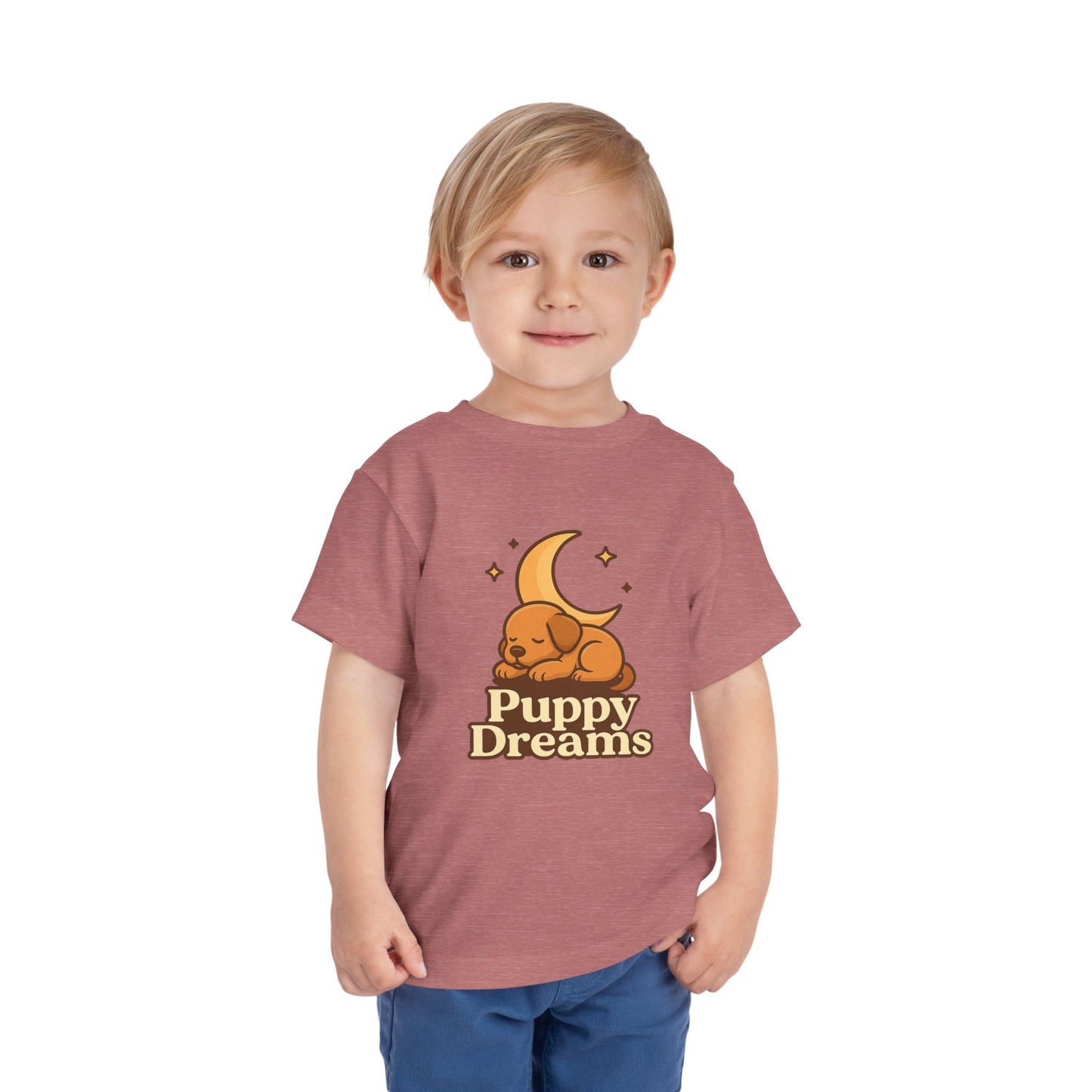 Puppy Dreams Toddler Tee, Cute Kids Shirt, Baby Gift, Animal Lovers T-Shirt, Toddler Summer Wear, Birthday Present