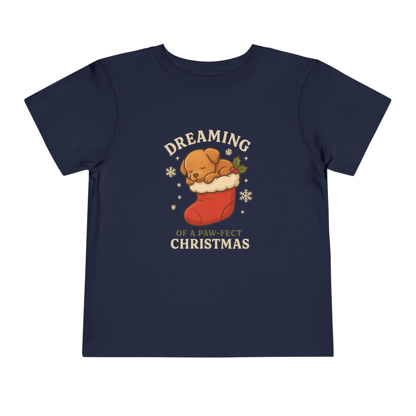 Dreaming of a Paw-Fect Christmas Toddler Tee | Adorable Short Sleeve Shirt for Holidays, Christmas Gift, Baby Shower, Cute Outfit, [...]