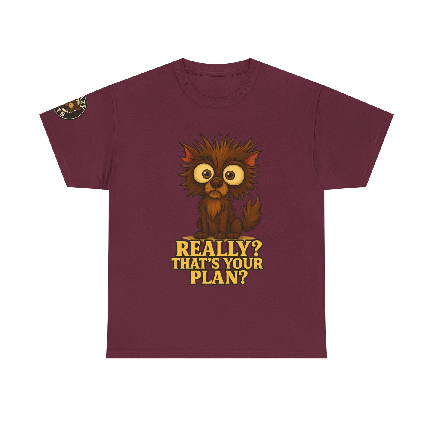 T-Shirt — Cute Owl Graphic “Really? That’s Your Plan?” Funny Animal Tee