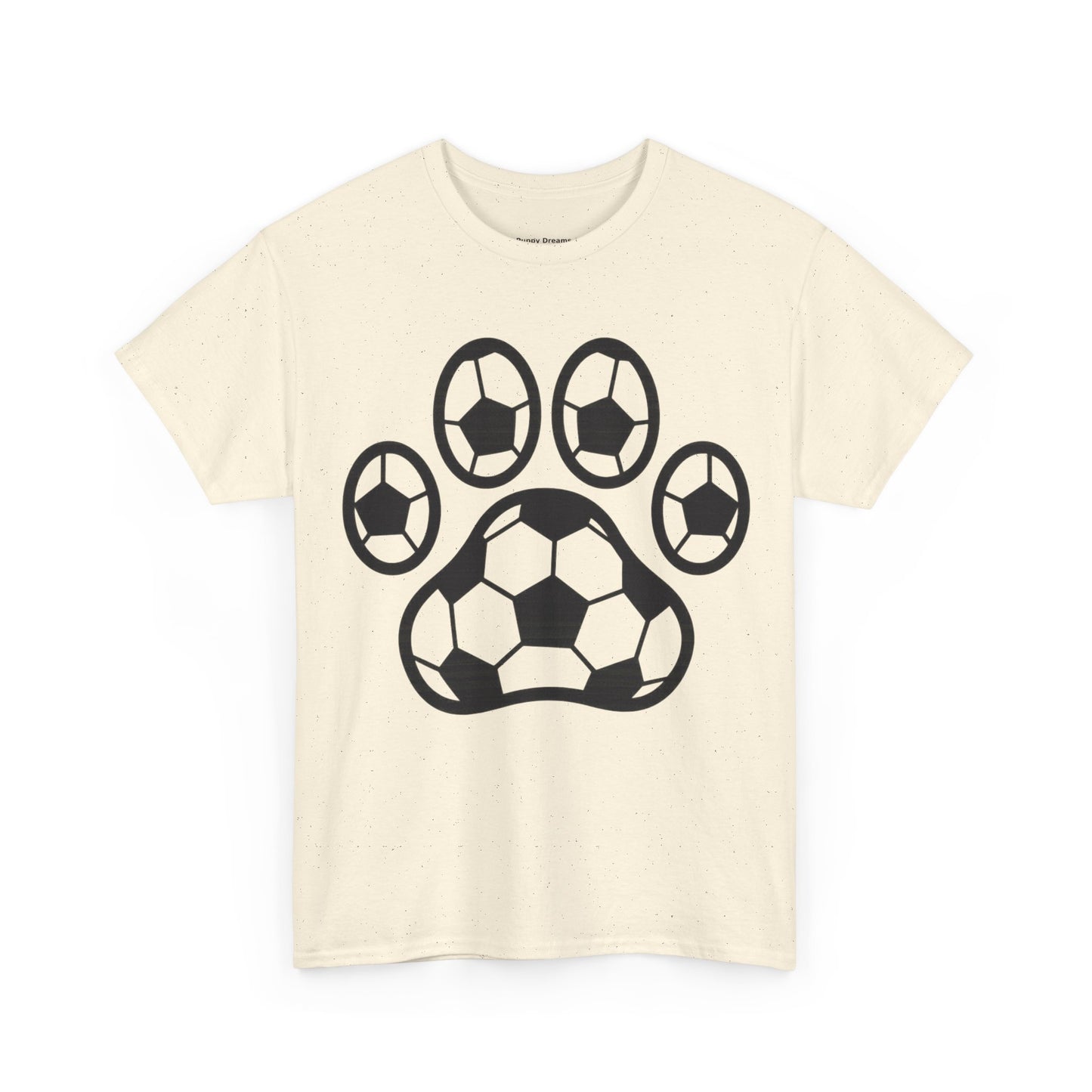 Soccer Paw Print T-Shirt - Pet Lover Gift, Unisex Tee, Football Shirt, Animal Lover Apparel, Sports Fan Gift