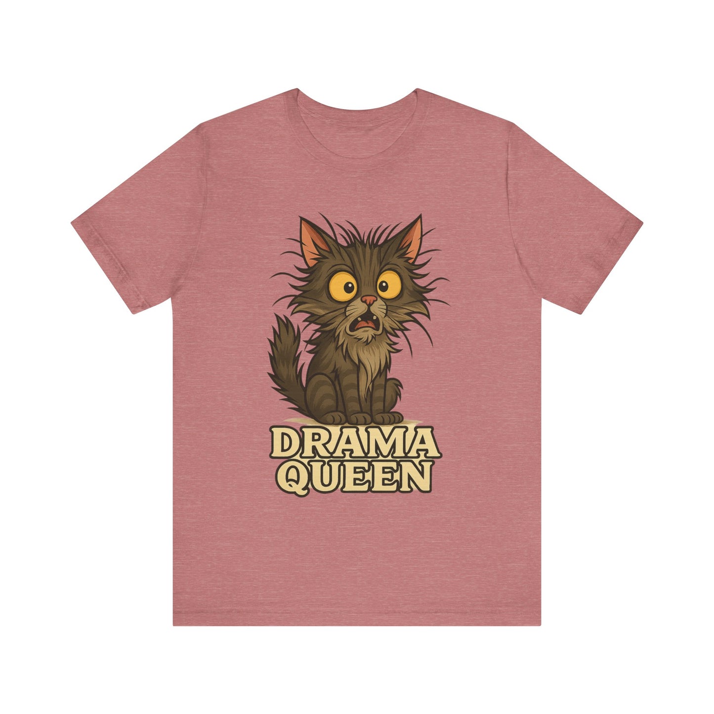 Drama Queen Cat T-Shirt — Crazy Cats Vintage Graphic Tee