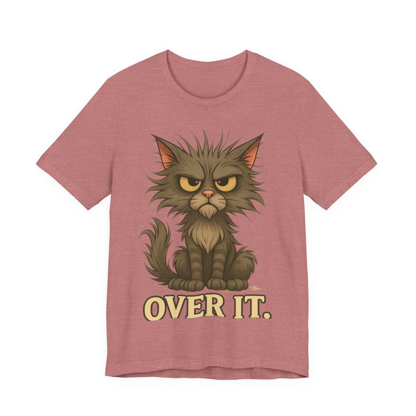 Over It Cat T-Shirt — Grumpy Kitty Graphic Tee