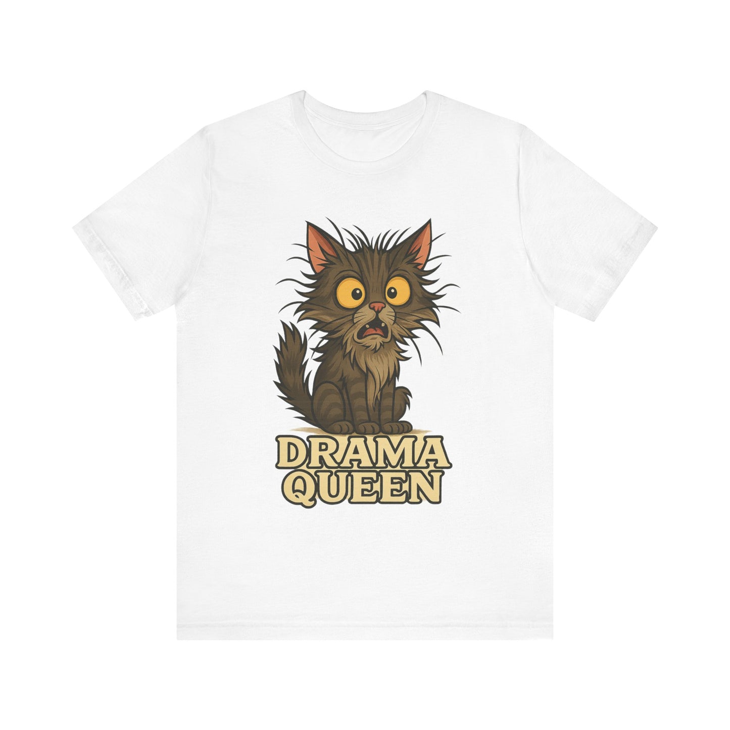 Drama Queen Cat T-Shirt — Crazy Cats Vintage Graphic Tee